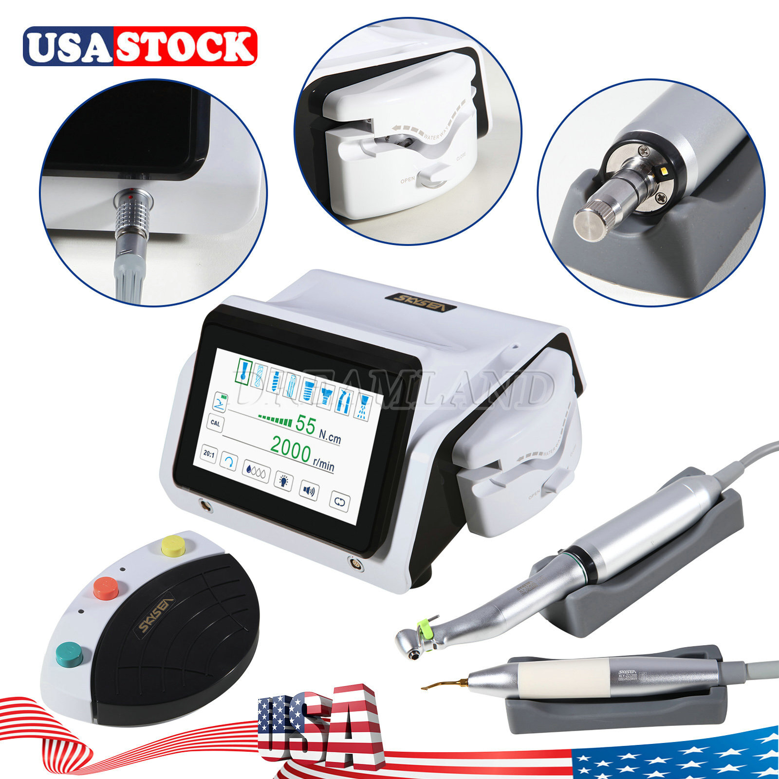 SKYSEA Dental Piezo Motor Surgery & Implant Device 2 IN 1 Bone Cutter Touch