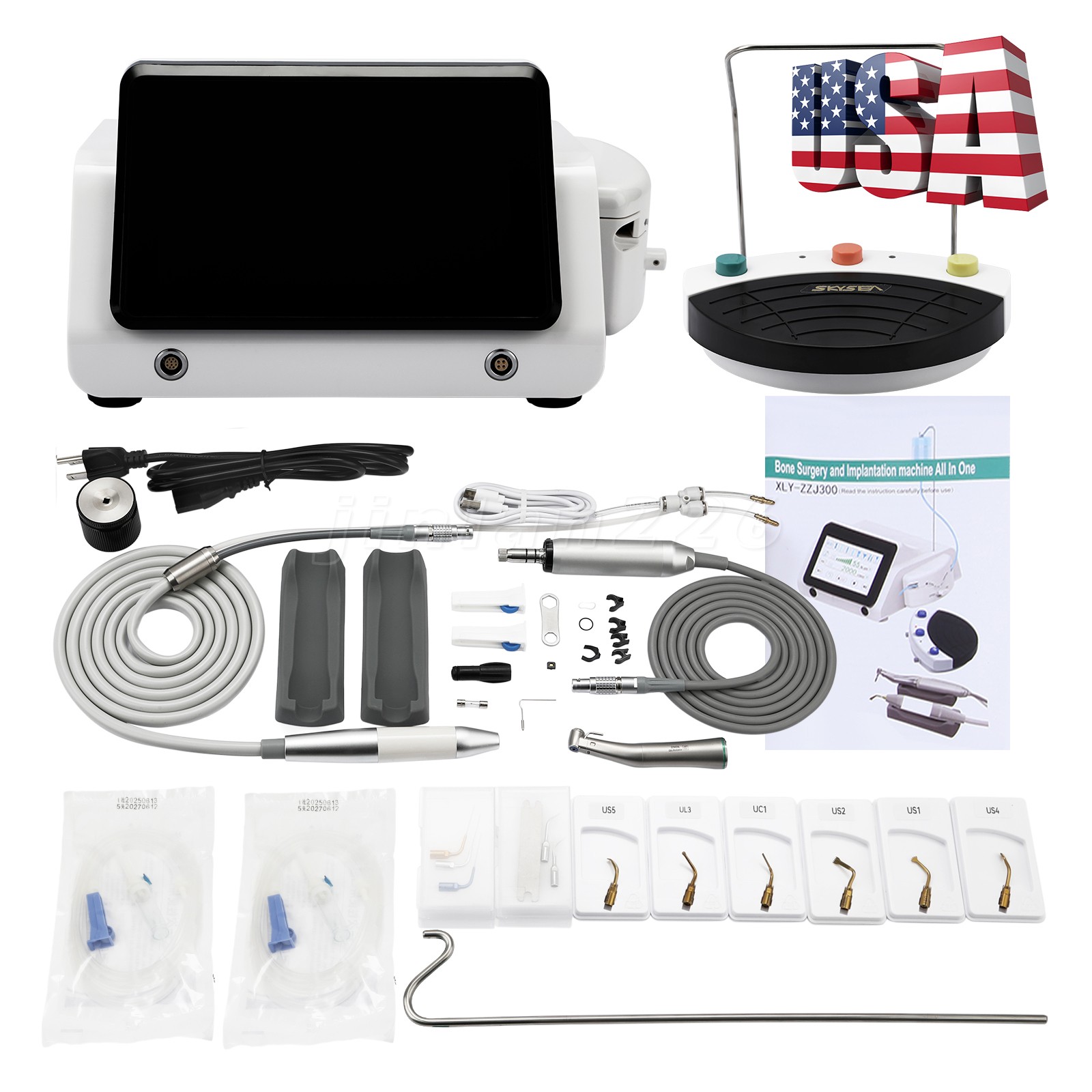 Dental Implant Motor Surgical System Touch Piezo Surgery 2 IN 1 Bone Cutter