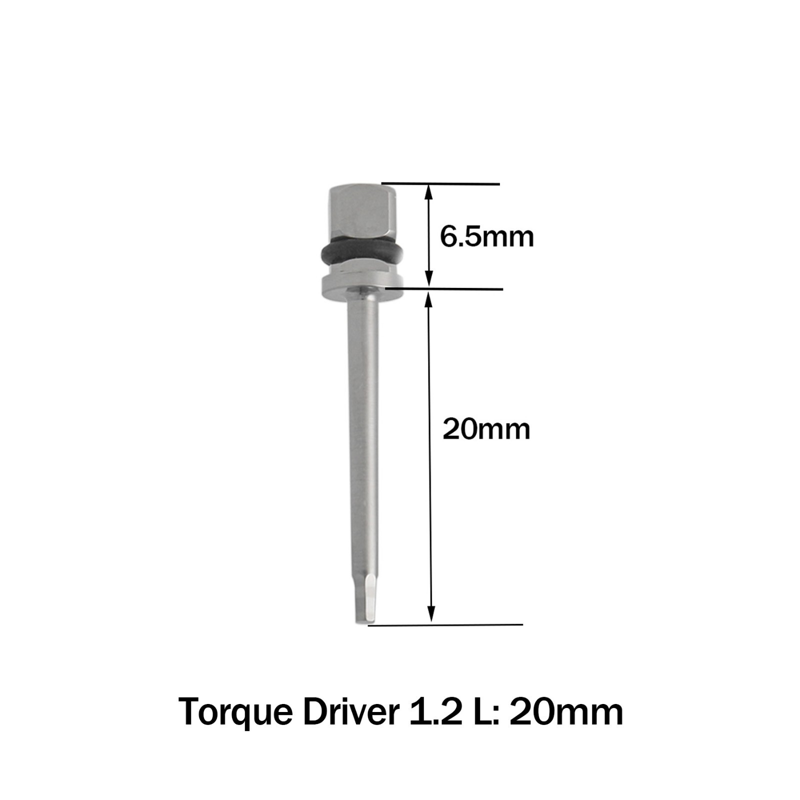Implant Torque Driver Hex 1.2mm Square Screwdriver Fit Hiossen Osstem 15mm 20mm