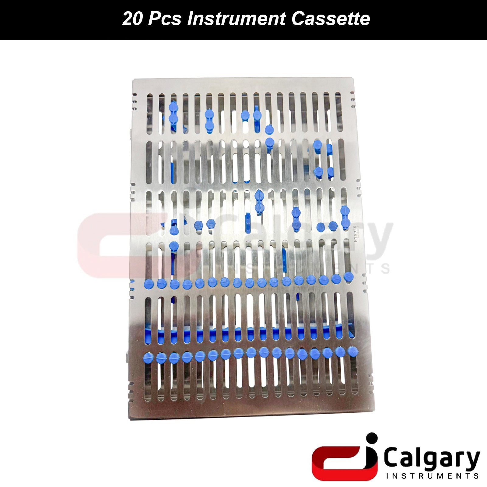 20Pcs Surgical Cassette Sterilization Tray Autoclavable Rack Dental Lab Tools