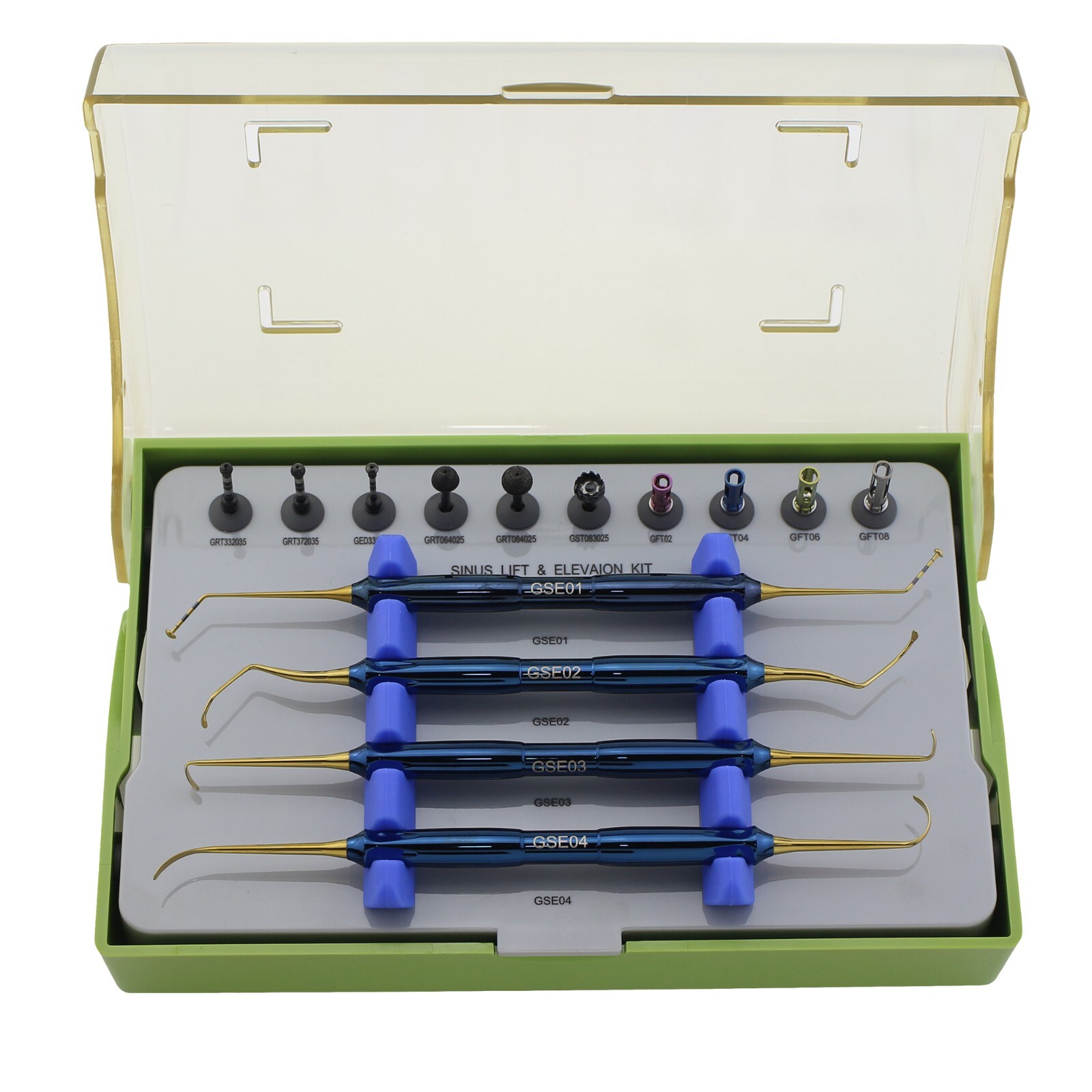 Dental Advanced Sinus Kit DASK Lift Drills Stoppers Implant Elevation Instrument