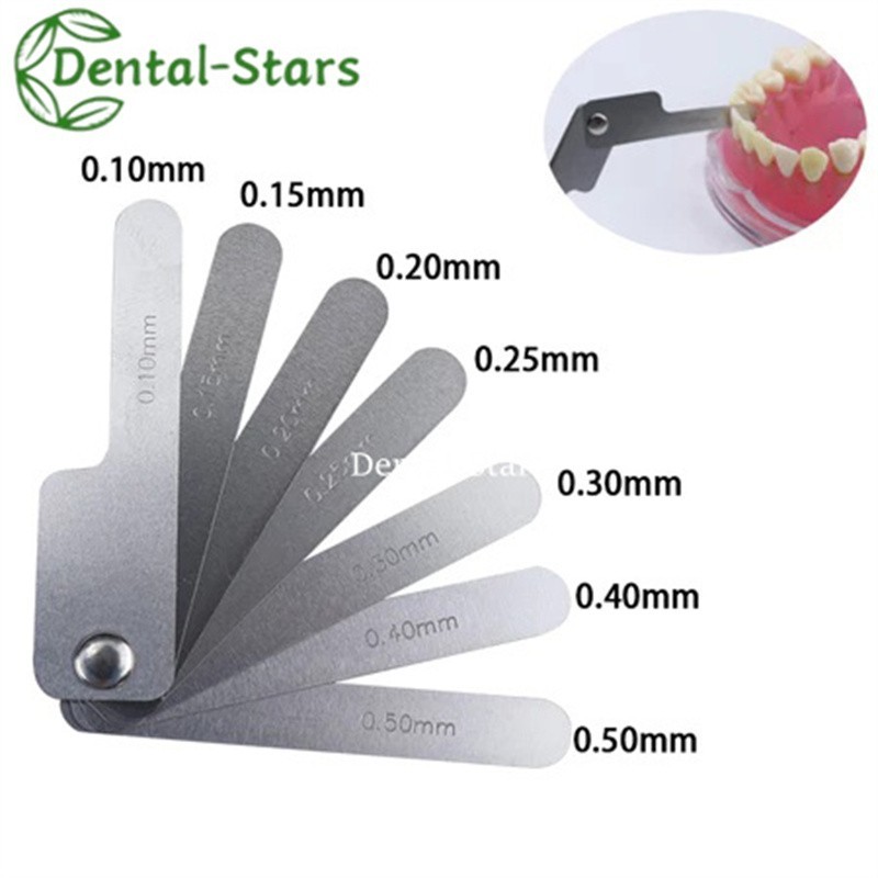Dental Orthodontic Interproximal Reduction IPR Gauge Tooth Gap Measuring Ruler
