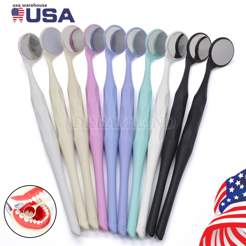 Espejos bucales dentales Reflector doble cara Espejo oral Blanqueamiento dental