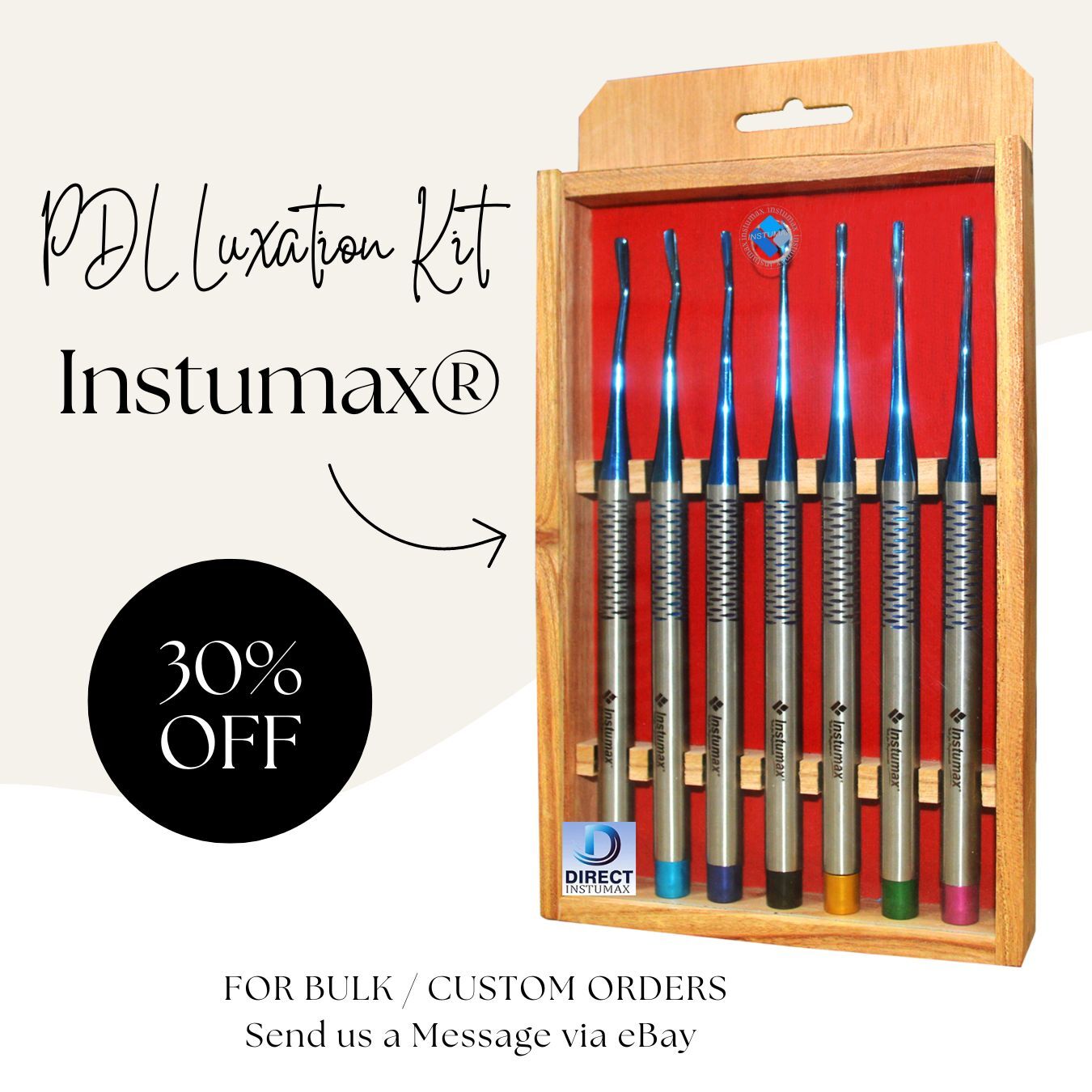 Dental Luxating Elevators PDL Periotome Luxation Root Extracting Extraction Kit
