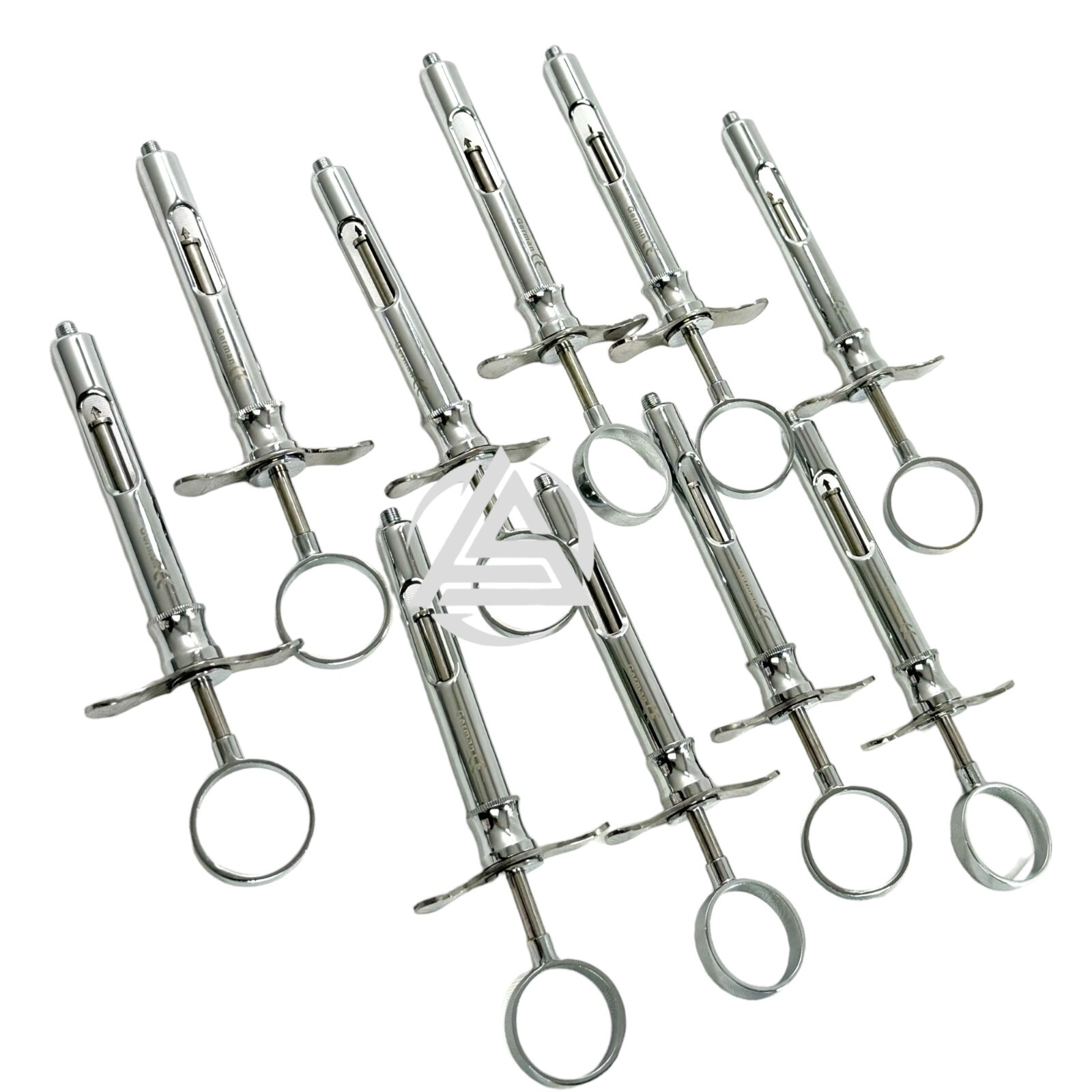 10 German Dental Anesthetic Syringe Self-Aspirating 1.8CC-Dental Instruments-A+