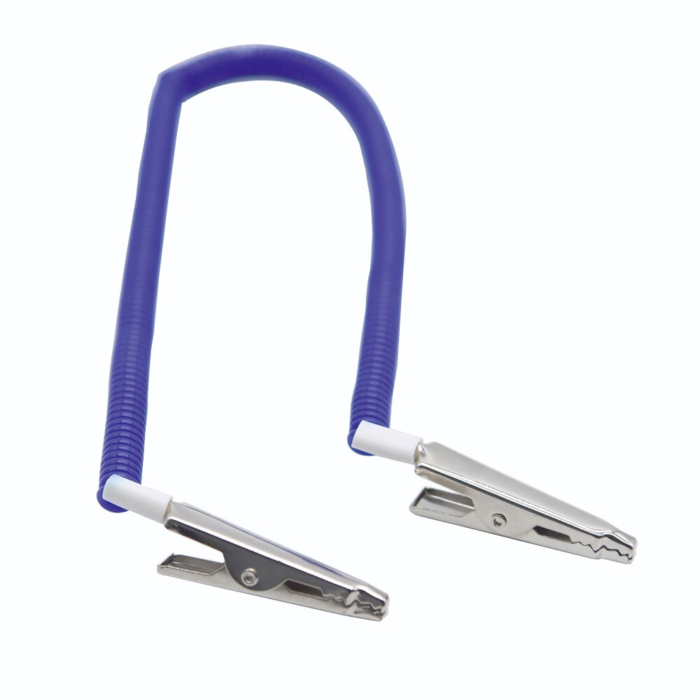 5Pcs Dental Patient Bib Clips Chains Napkin Holder Flexible Coil Plastic Chain