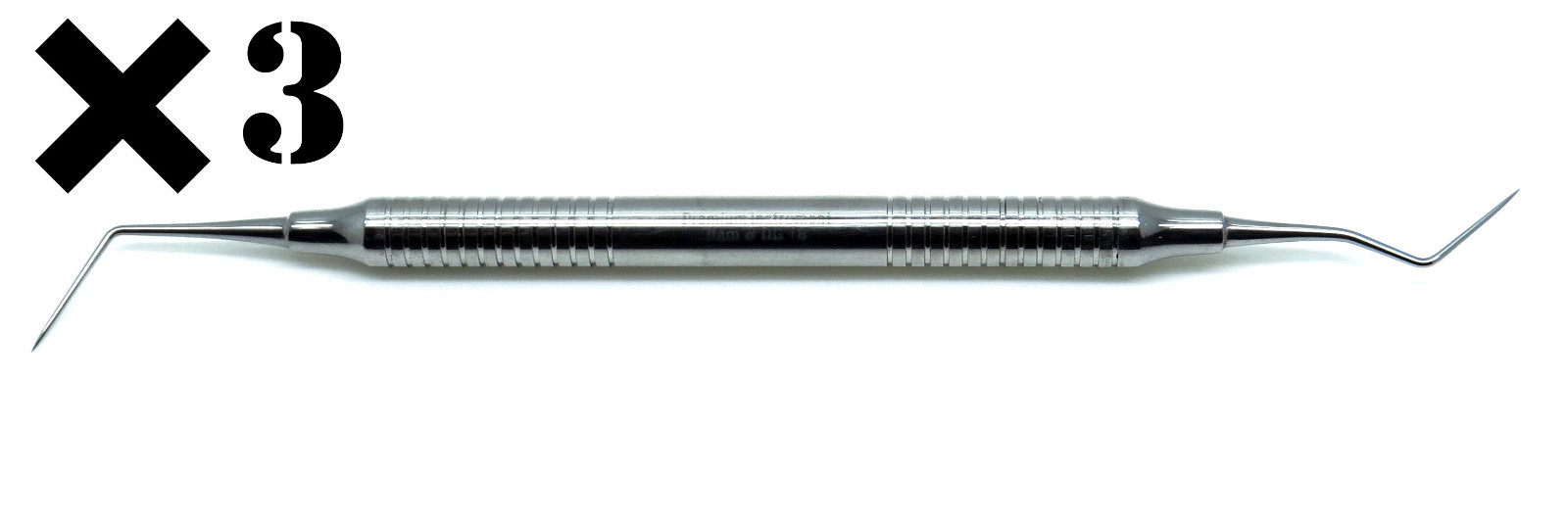3× DG16 Explorer Dental Diagnostic Stainless Steel Double Ended Instruments