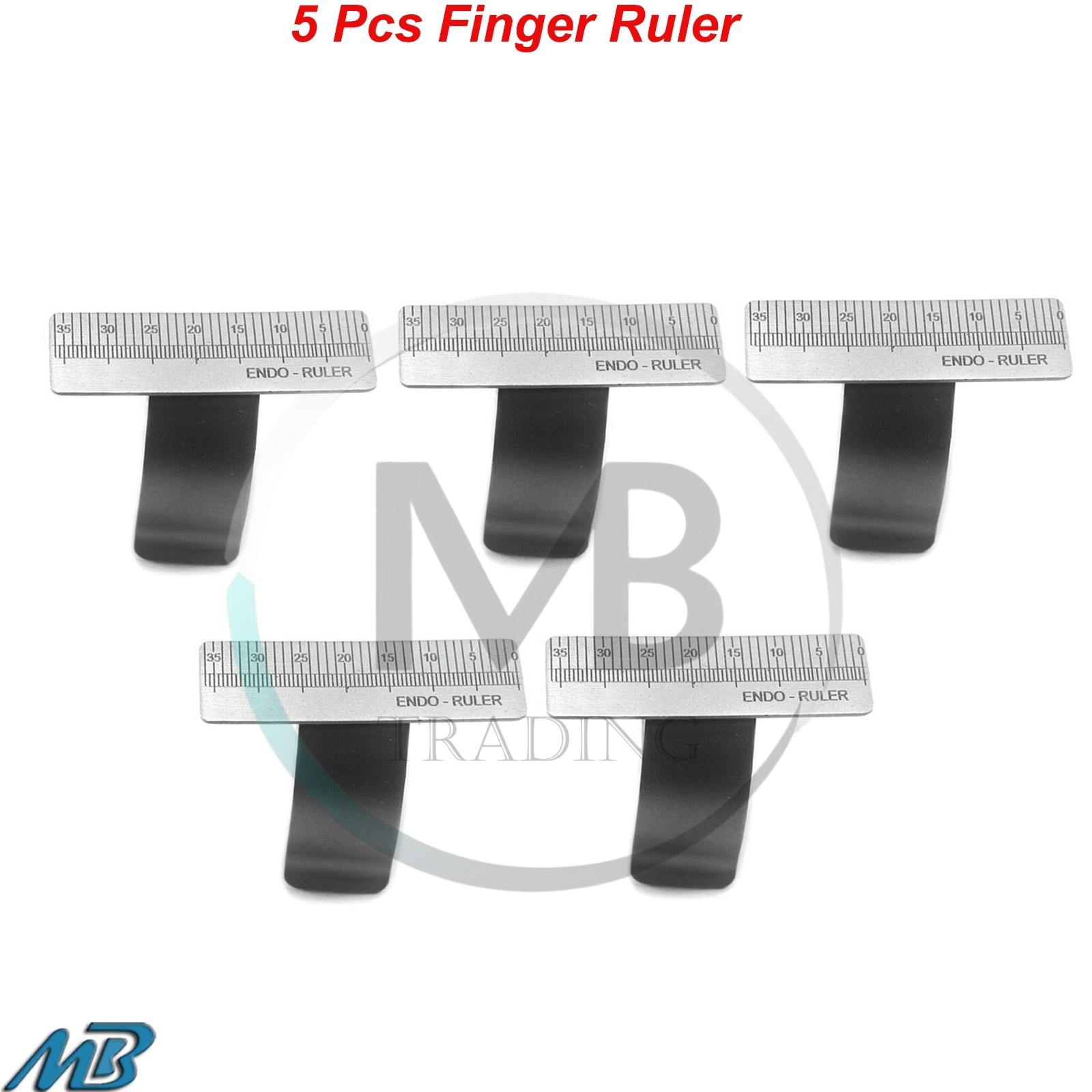 X5 Dental Finger Ruler Measuring Gauge Scale Endodontic Ring Adjustable Tools