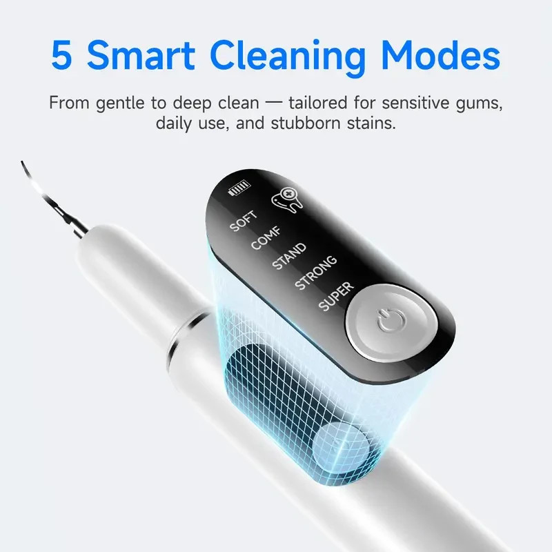Ultrasonic Plaque & Tartar Remover for Teeth – Rechargeable Dental Scaler