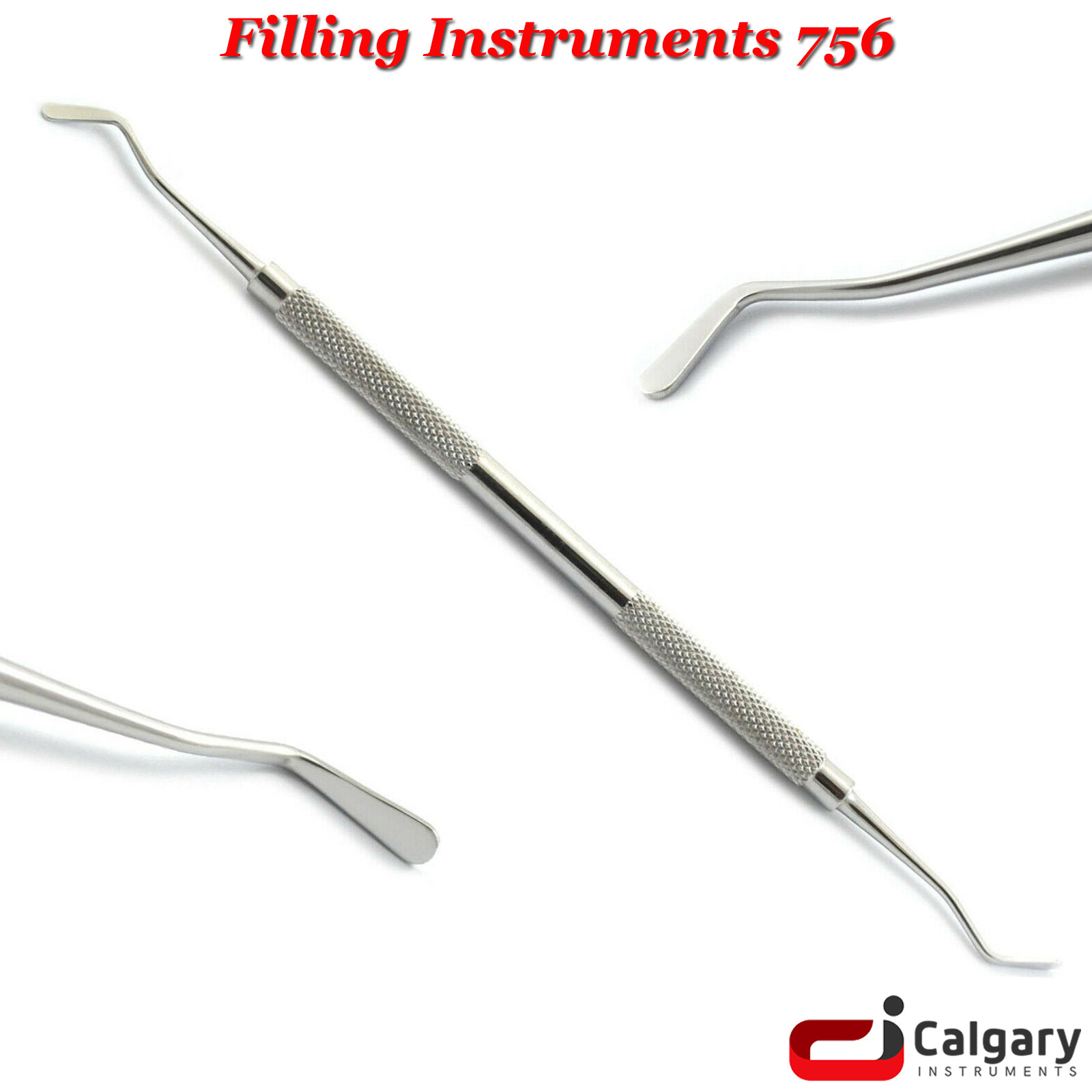 Dental 756-3 Filling Instruments Flat Plastic Cavity Restorative Cleaning Tool