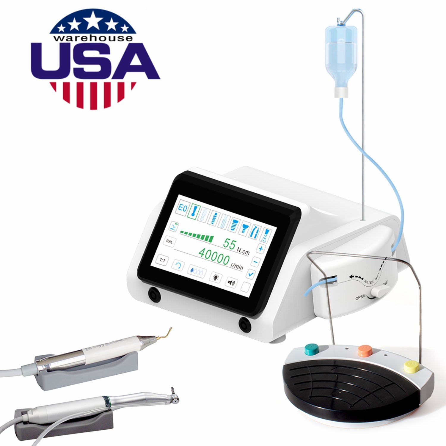Dental Implant Motor Surgical System Touch Piezo Surgery 2 IN 1 Bone Cutter USA