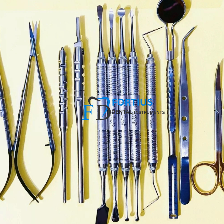 Micro Periodontal Oral Surgery Kit Periosteal Set Dental Mucogingival Instrument