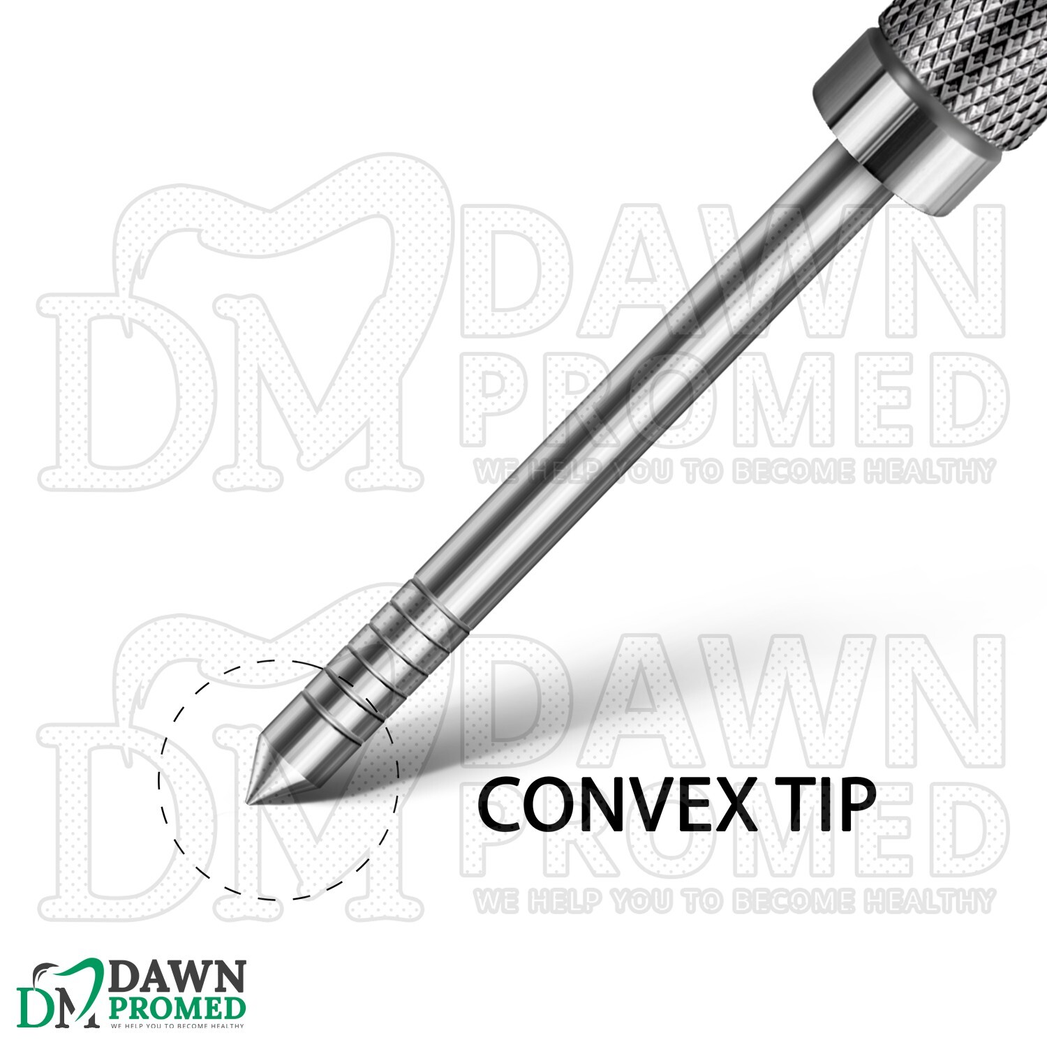 6 Pcs Convex Bone Spreading Osteotomes Straight Dental Implant Set German Grade