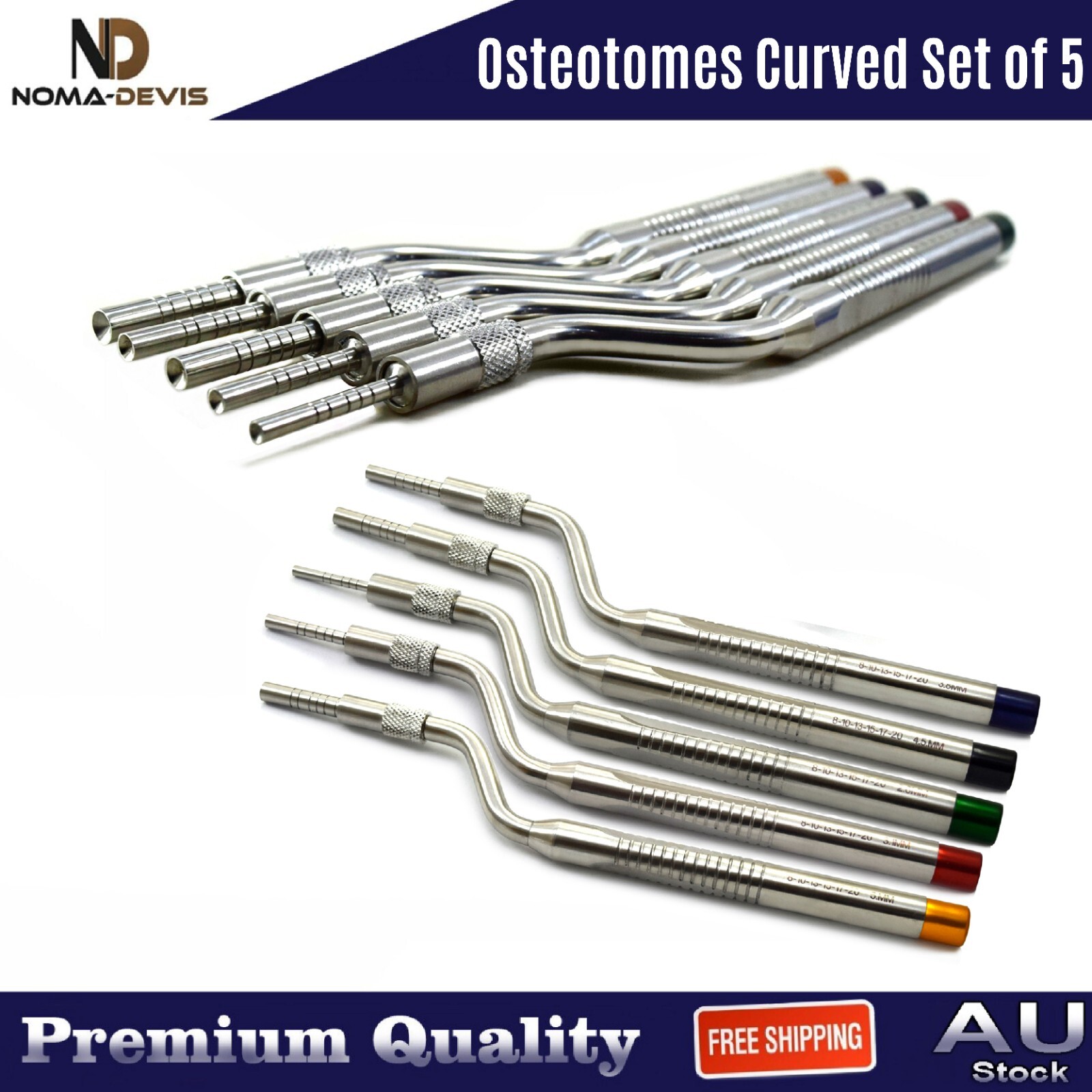 Implant Sinus Lift Bone Grafting Osteotomes Elevators Mallet Bone Hammer Set
