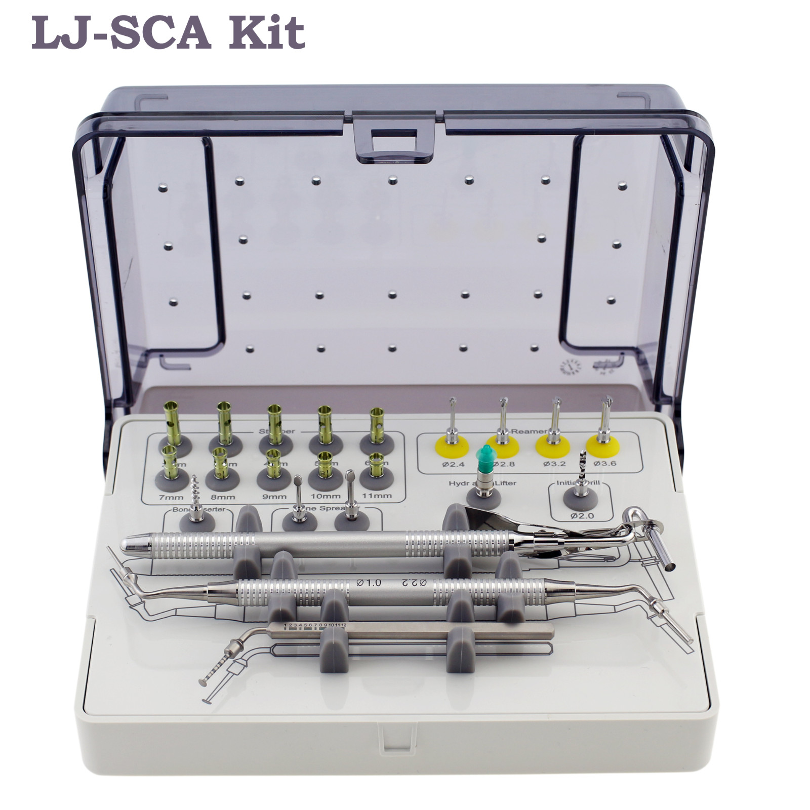 Implant Prosthetic Kit Fixture & Fractured Screw Removal Kit MCT FSRK-02 Drivers