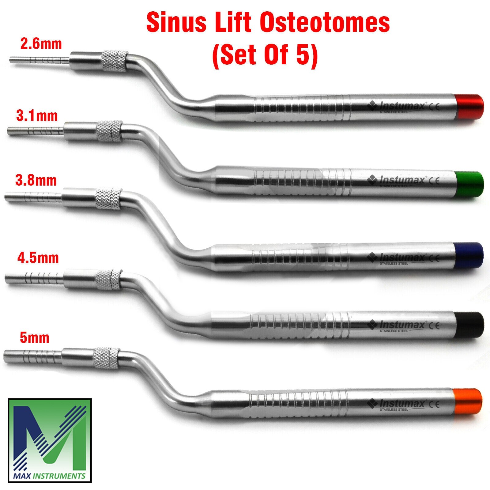Dental Implant Surgery Kit – Sinus Lift Osteotome Bone Graft Mushroom Elevators