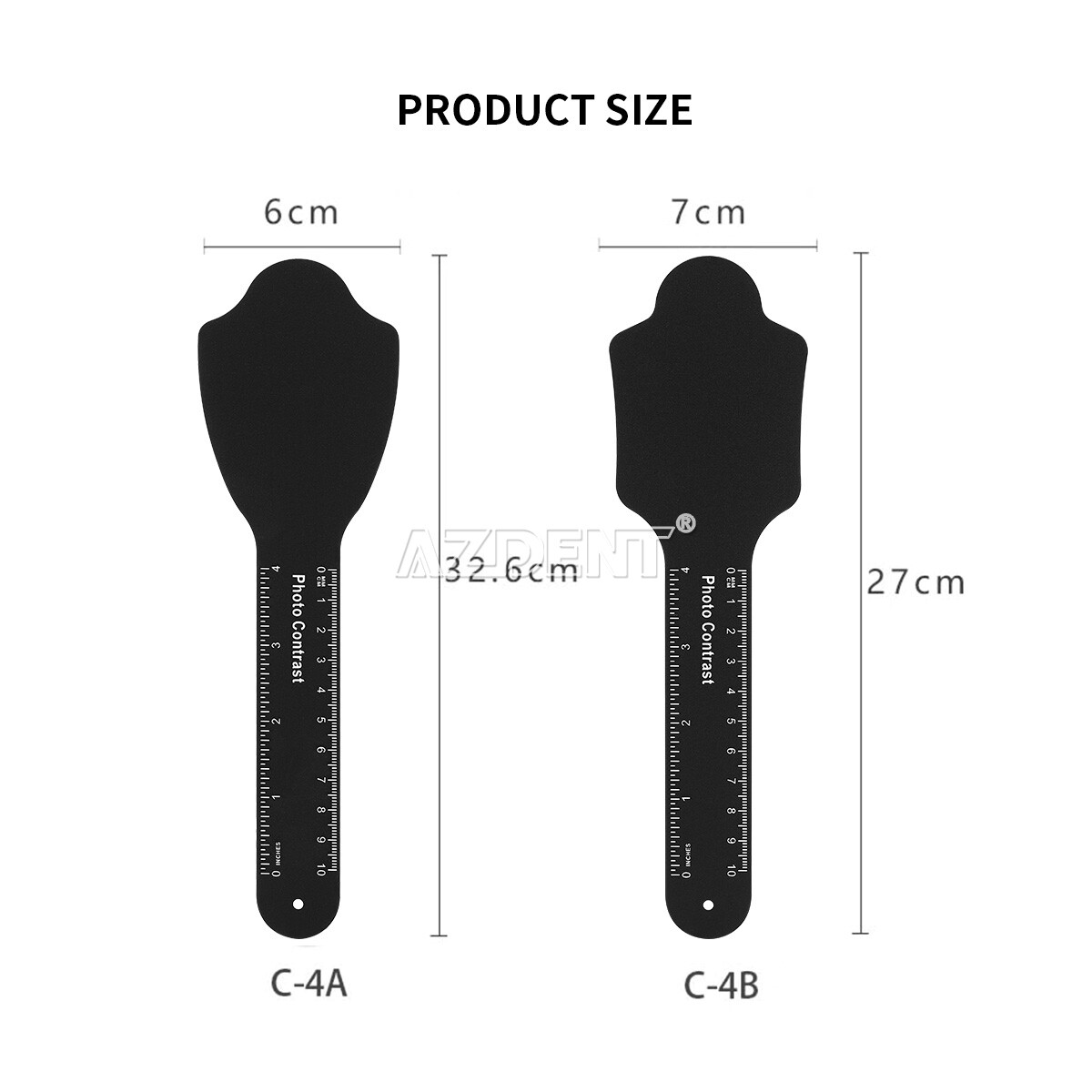 6pcs Dental Photo Contrast Set Black Background Board Photography Contraster