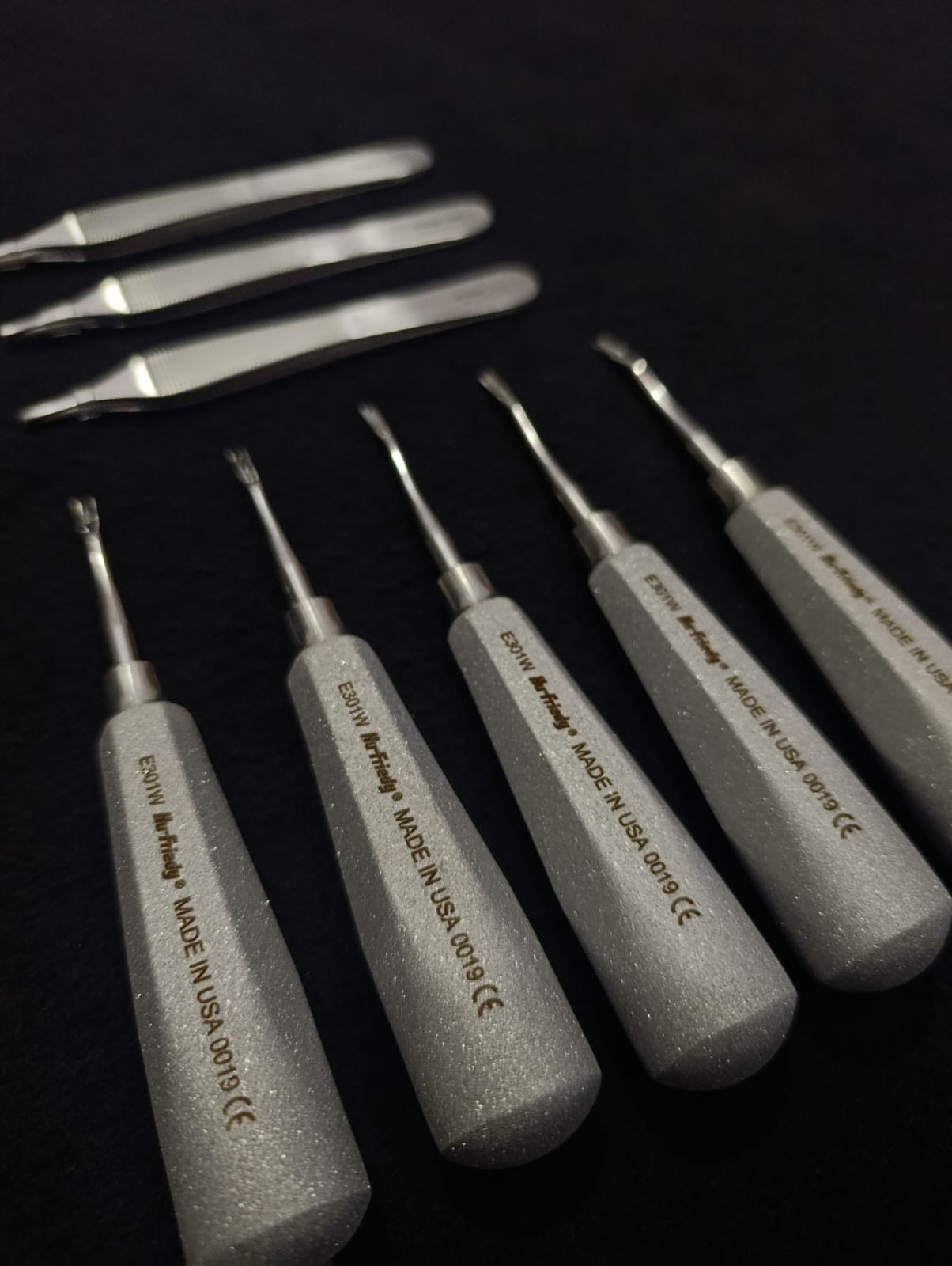 Lot of 8 PCS Hu-Friedy Dental Elevator&TISSUE PLIERS ADSON-BROWN #43