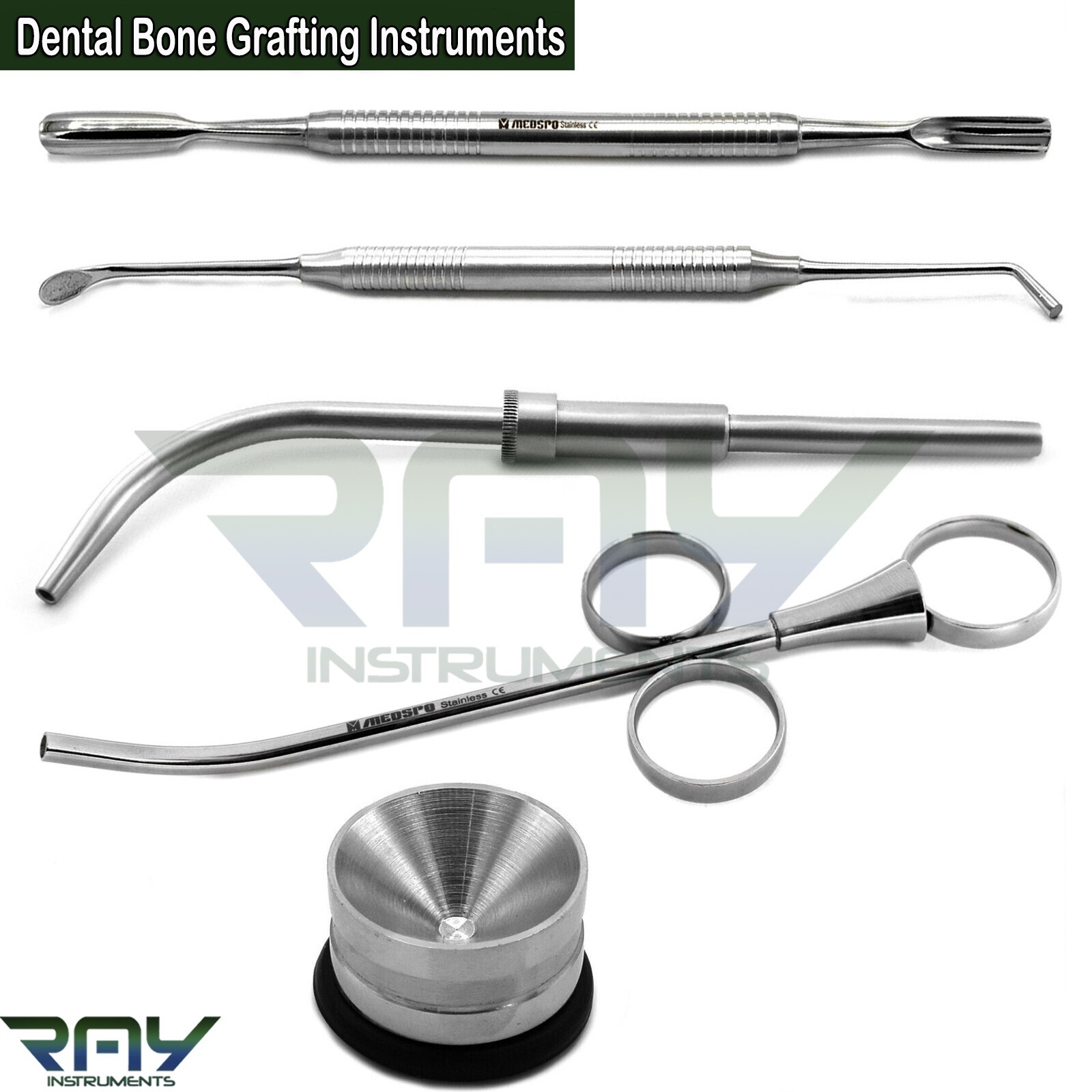 Dental Implant Bone Grafting Instruments Palti Bone Packer Collector Syringe