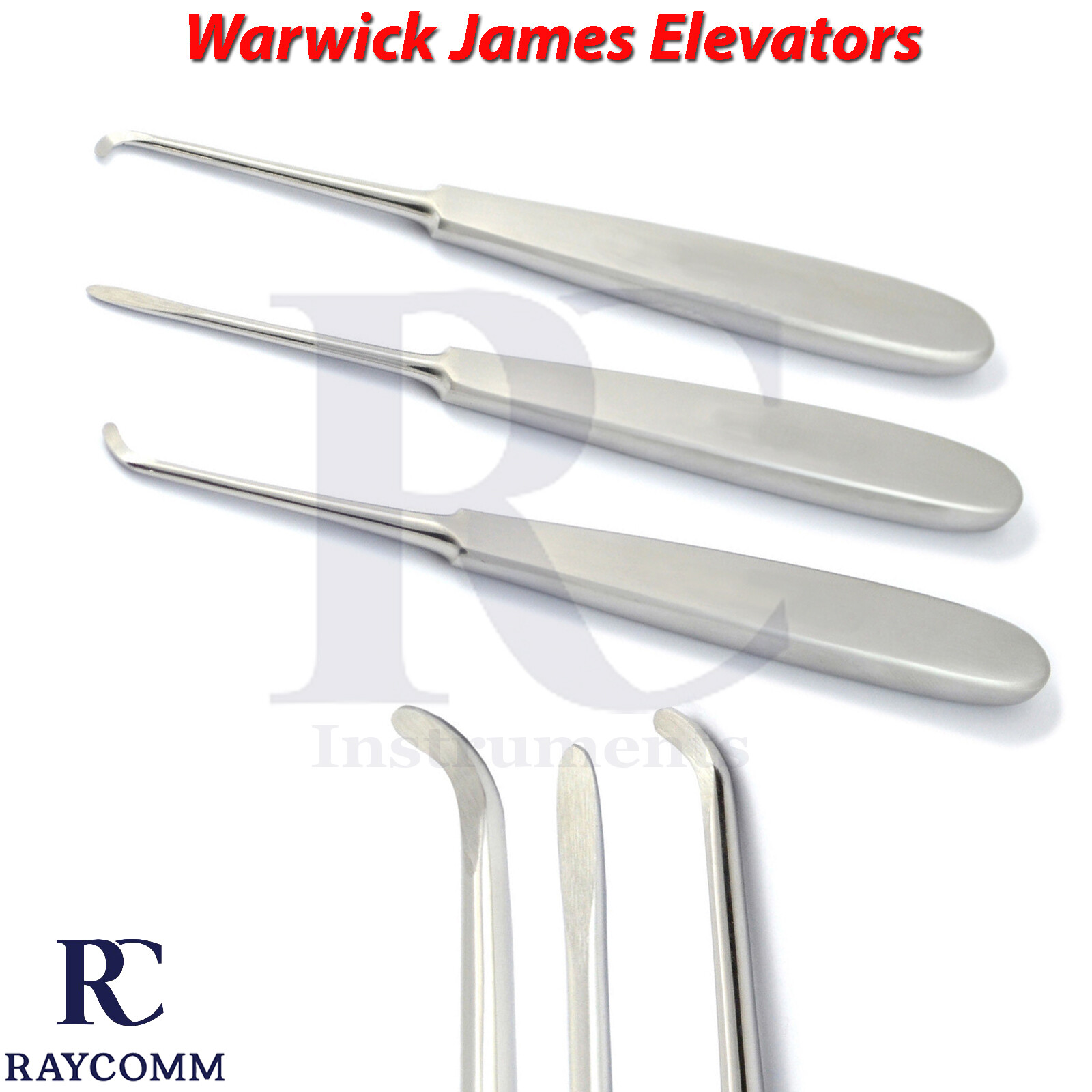 Surgical Elevators Periodontal Ligament Dental Warwick James Elevators Set of 3