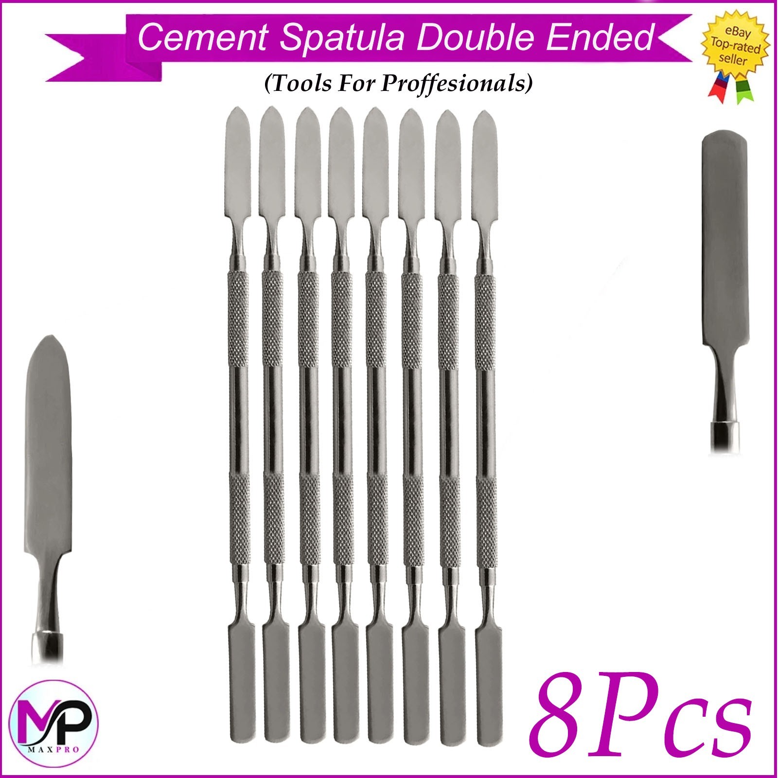 X8 Dental Cement Spatula Double Ended Carver Stainless Steel Instruments New