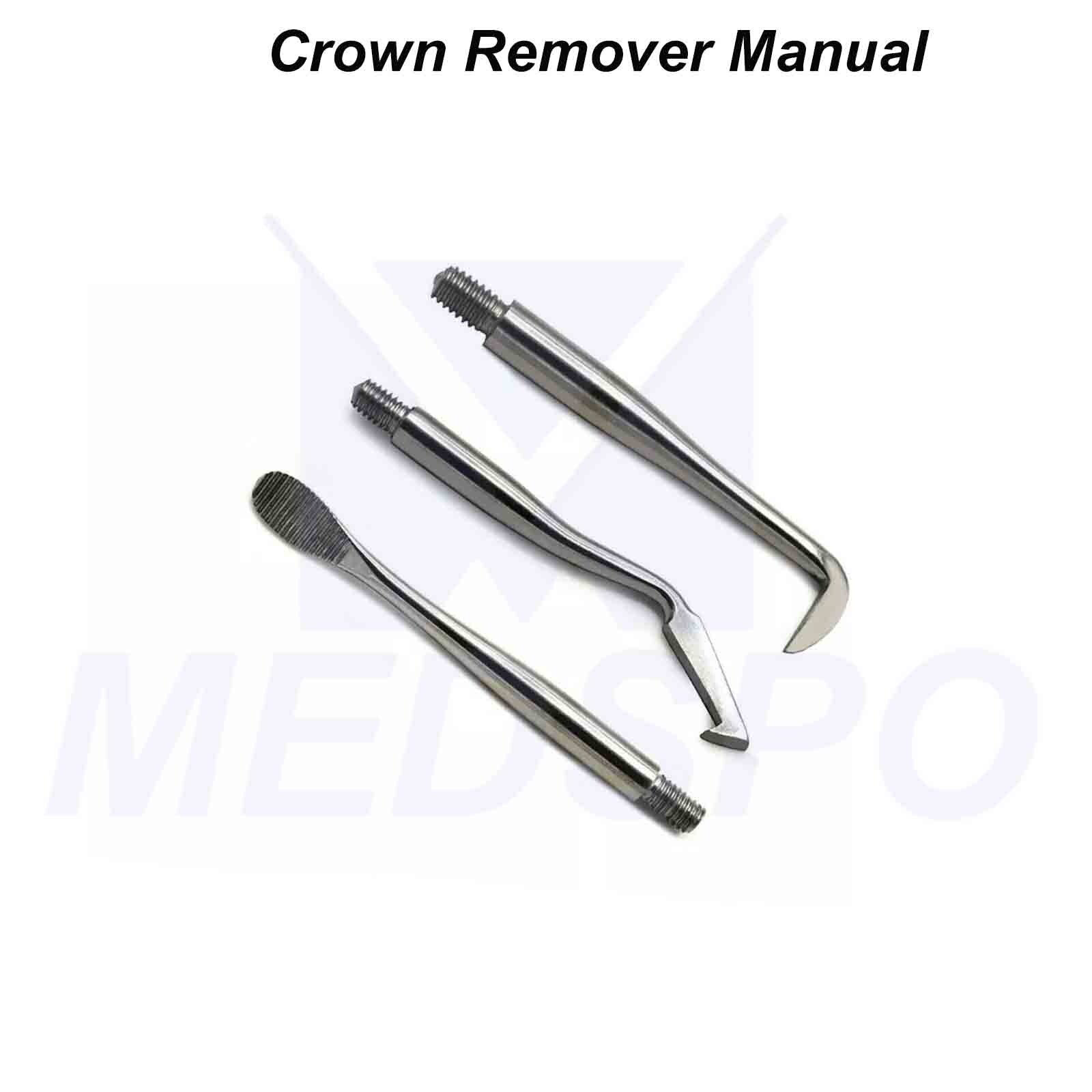 Dental Manual Crown Remover Temporary Bridges Crown Removing Restorative Tools