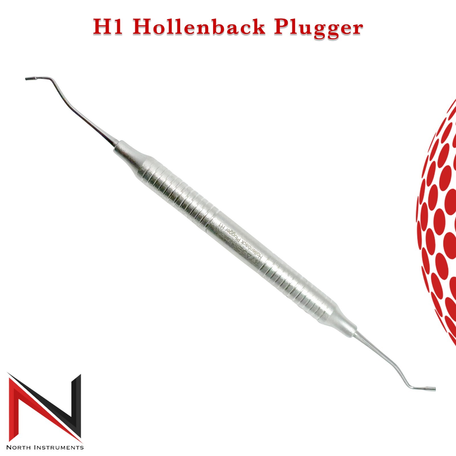 Dental H1 Hollenback Wax Modelling Carver Amalgam Plugger Restorative Instrument