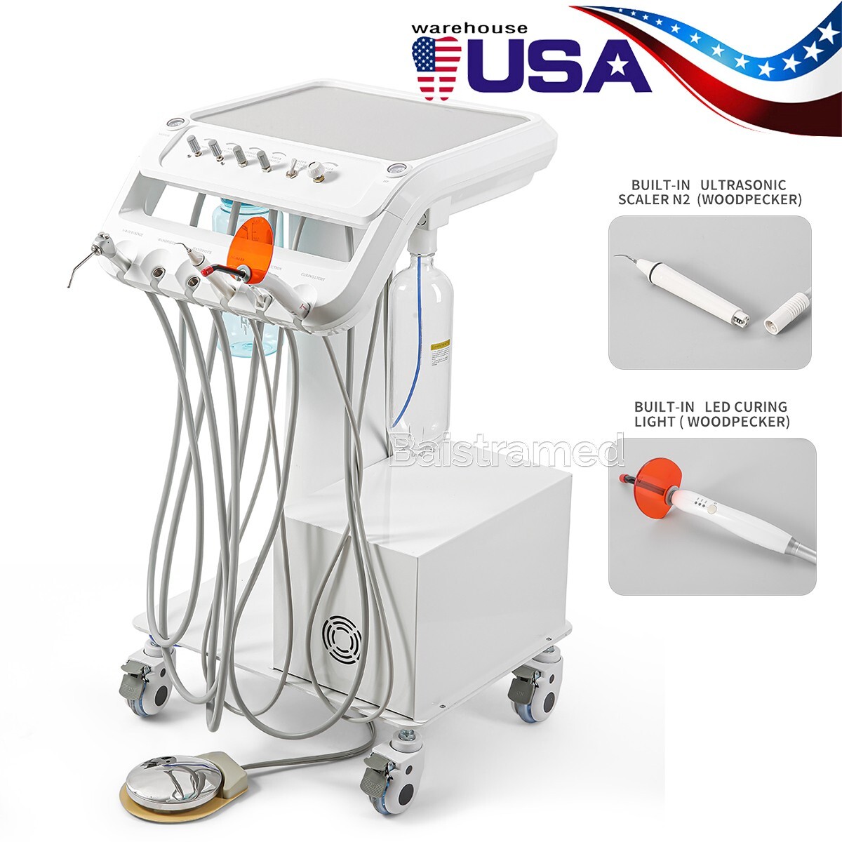 Dental Piezo Motor Surgery &2IN1 Implant Device Bone Cutter/Portable Dental Unit