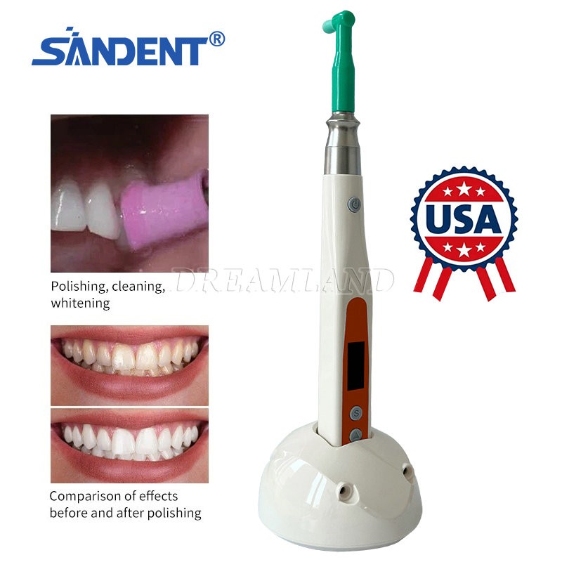 Dental Cordless Hygiene Prophy Handpiece Wireless/100 disposable prophy angle