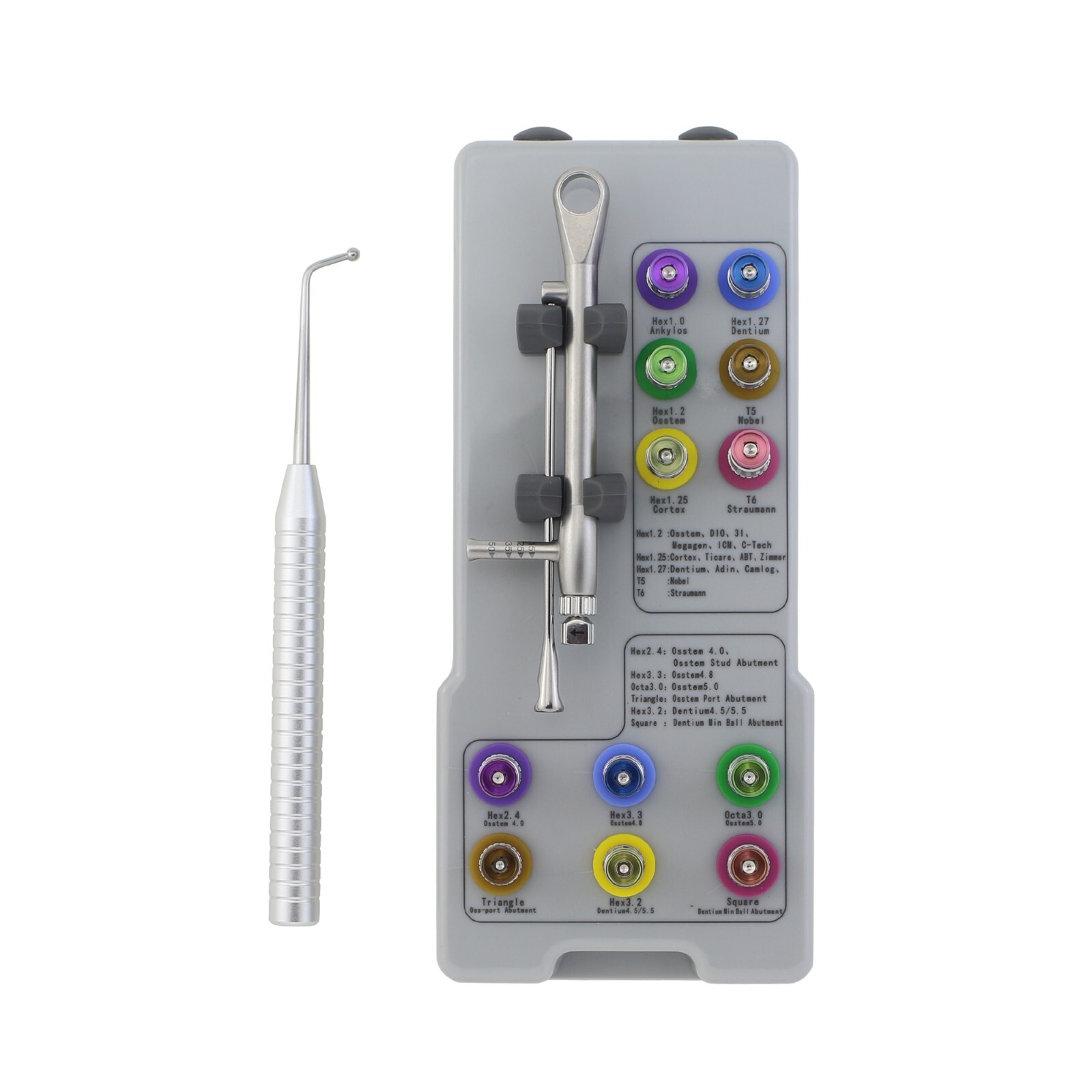 Universal Implant Prosthetic Kit Torque Wrench Drivers Screwdriver Manual