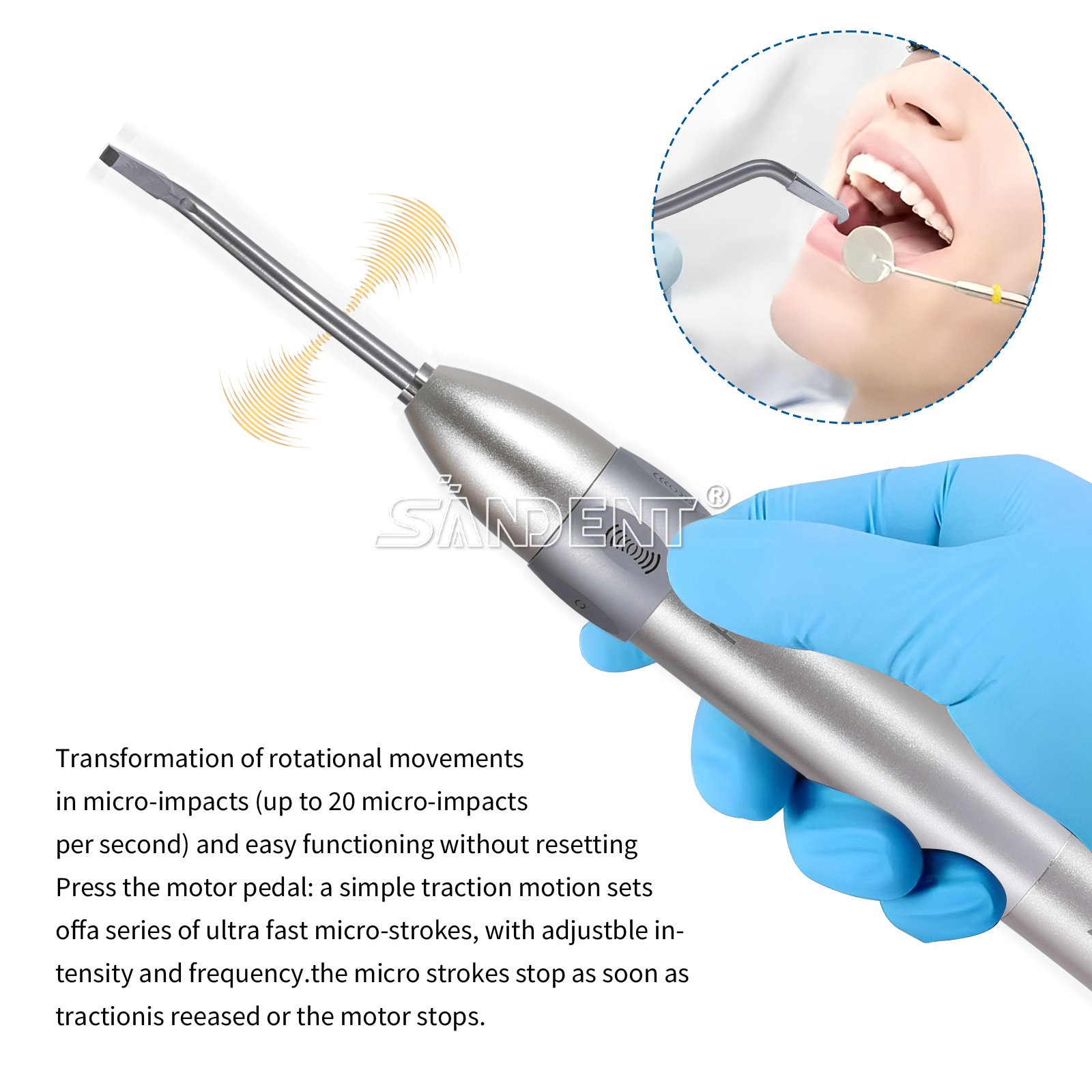 Dental Automatic Crown Remover Fit Electric & Air Motor Dental Chair E-Type