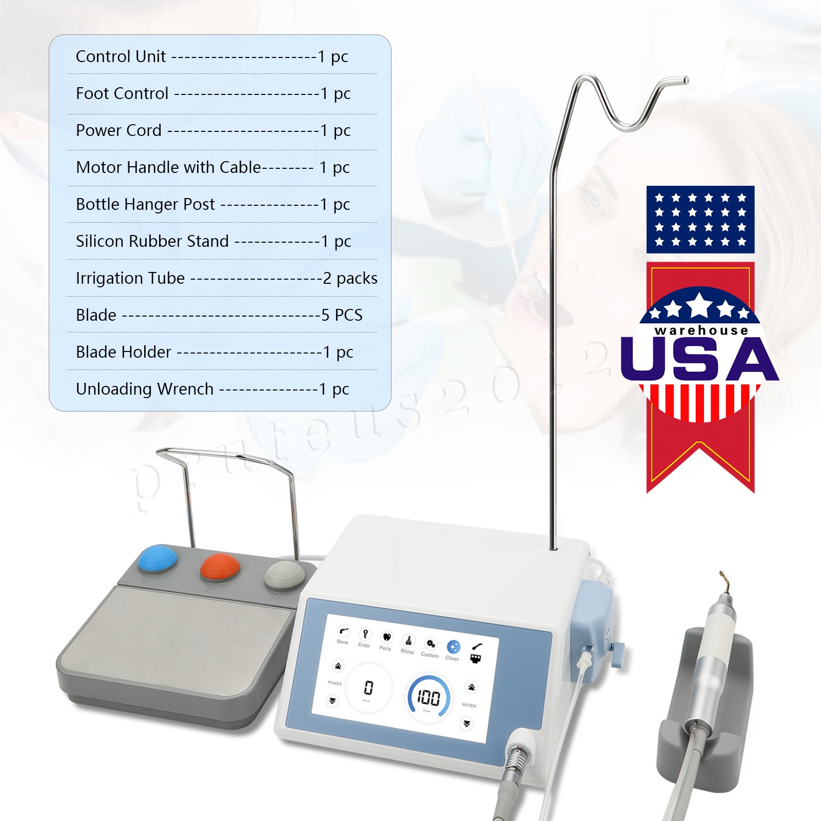 Dental Ultrasurgery Piezo Bone Surgery Piezo Chirurgie with Handpiece Tips