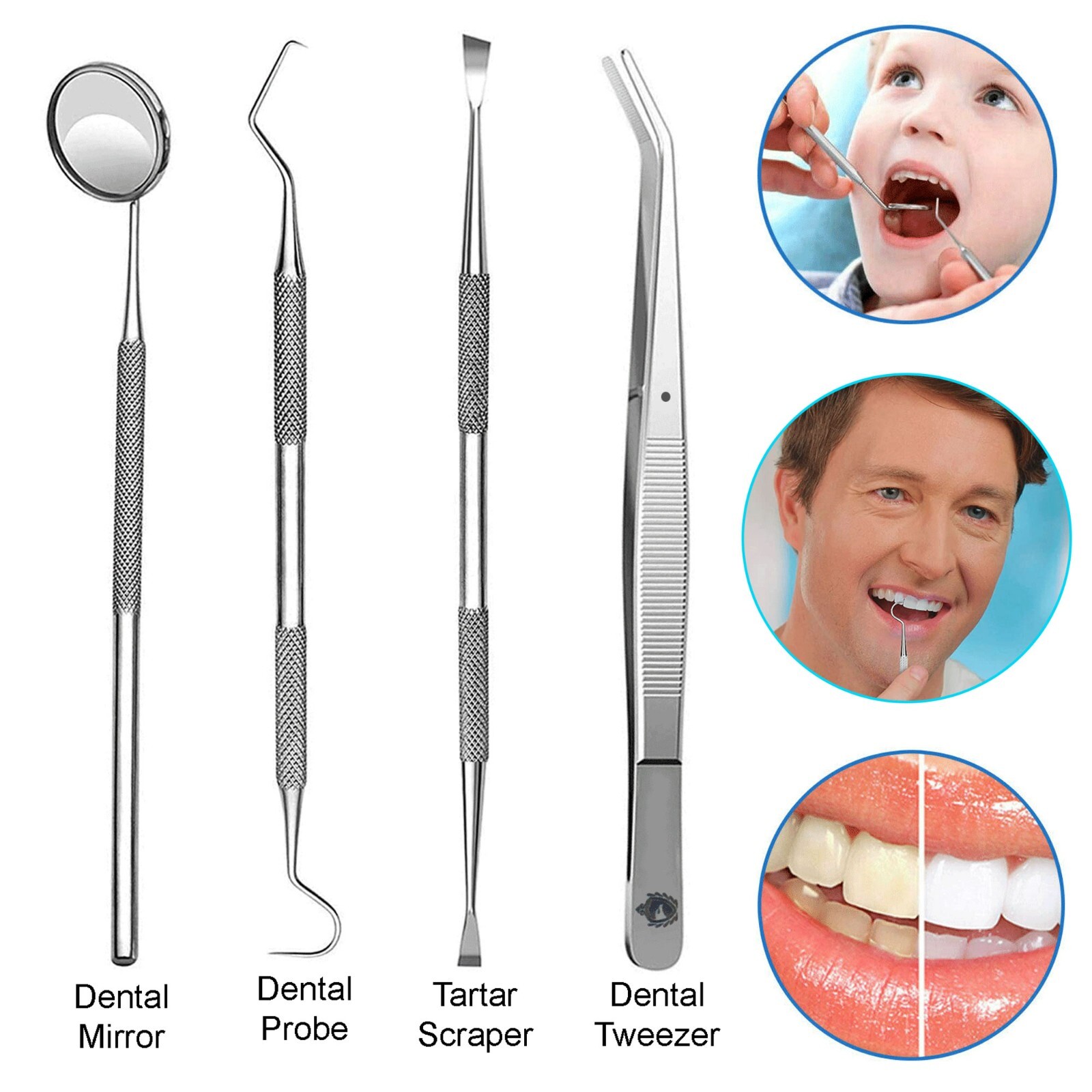 Dental Teeth Cleaning Kit Dentist Floss Plaque Remover Oral Care Tooth Tools