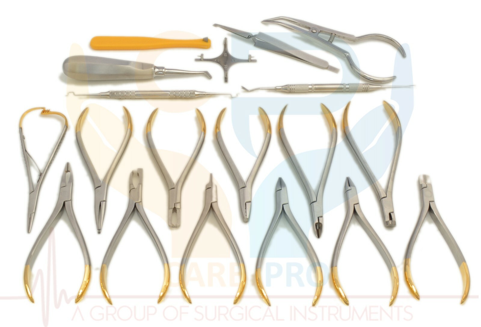 Basic Orthodontics Dental Instruments Set 19 Pcs Composite Kit Premium Quality