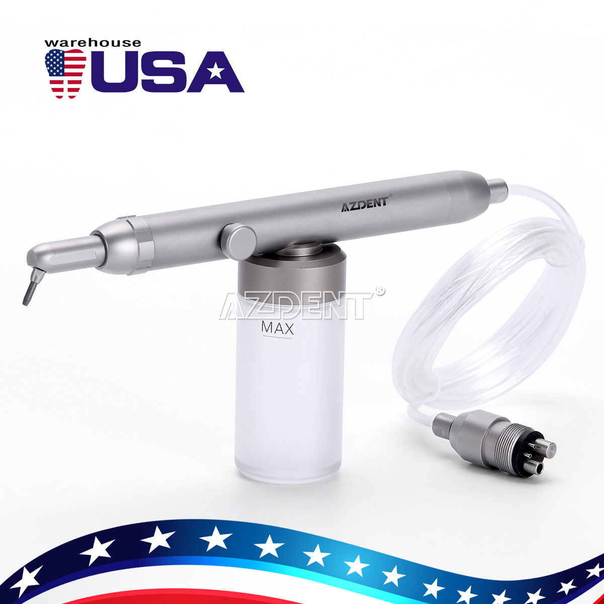 Dental Alumina Air Abrasion Polisher Sandblasting Sandblaster 4Hole Prophy Gun