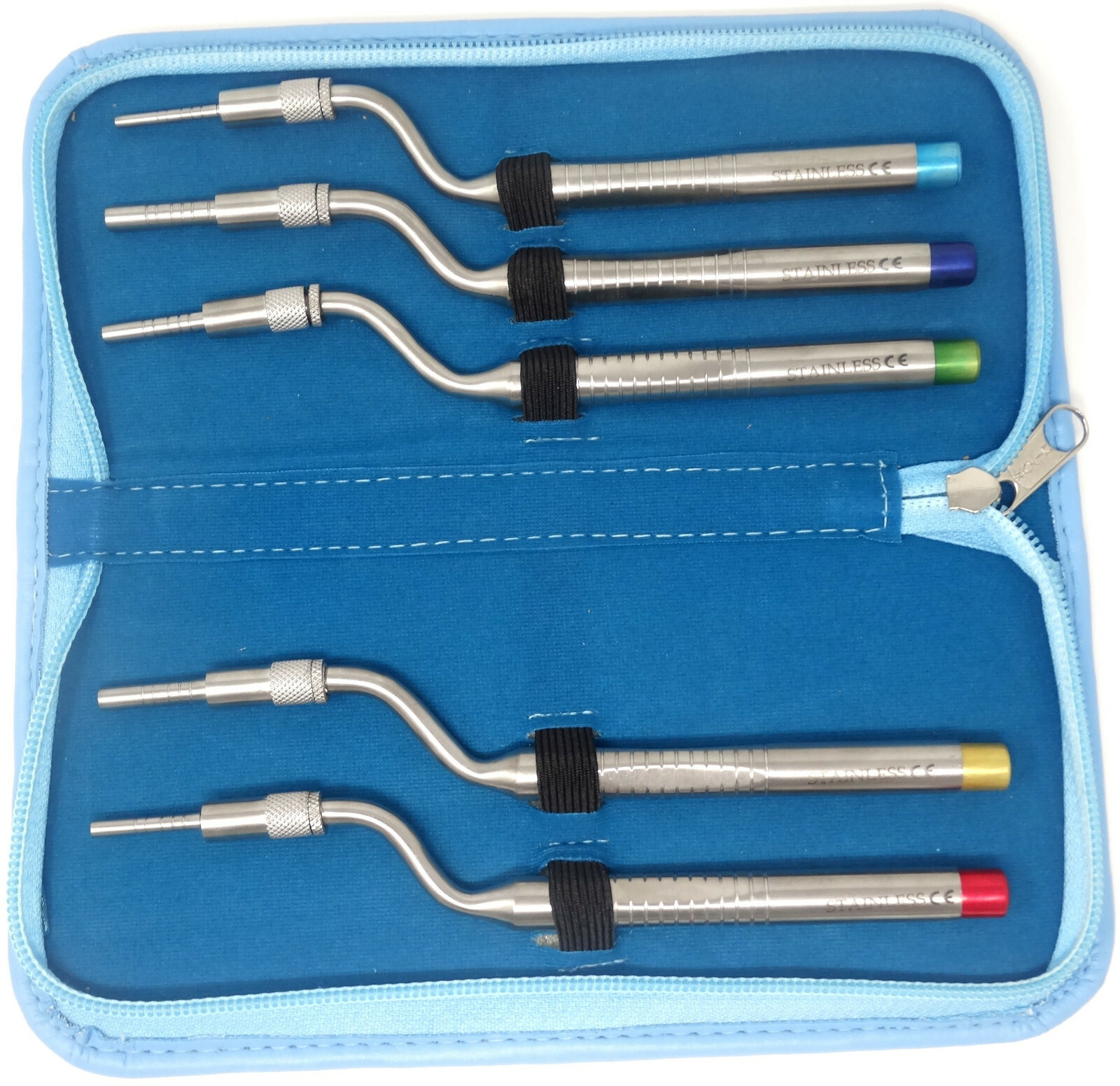 Sinus Lift Osteotomes Set Of 5 Offset Convex Dental Implant Surgical Instrument