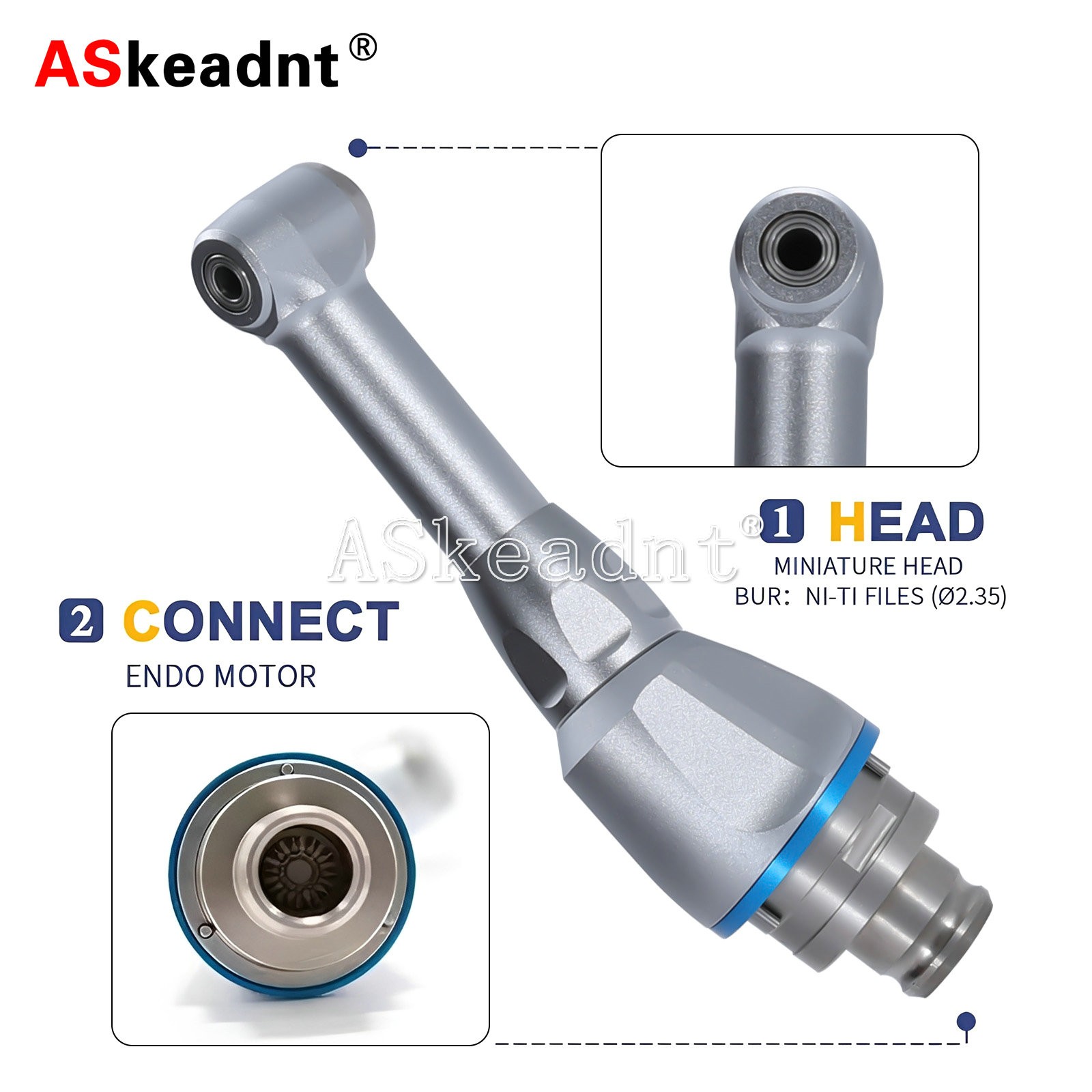 1:1/16:1 Contra Angle Head for 16:1 Endo Motor Handpiece Dental
