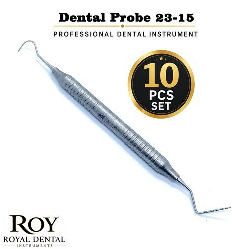 Dental Perio Explorer 23 Probe UNC 15 Hallow Handle Color Marking Double Ended