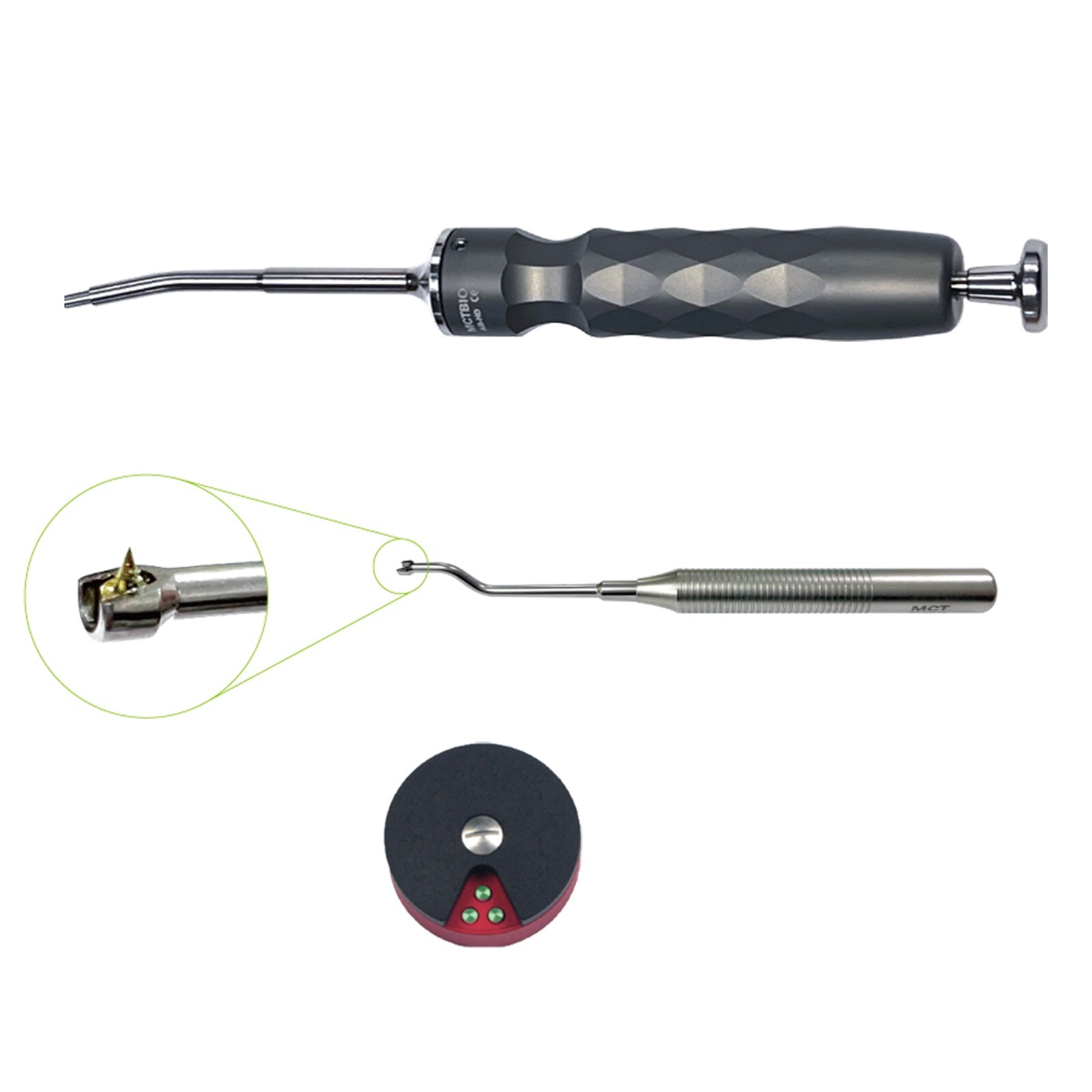 MCT Automatic Mini Bone Tack Kit Tac Gun Remover 21 Tacs 3.5mm 4.5mm TBM-05
