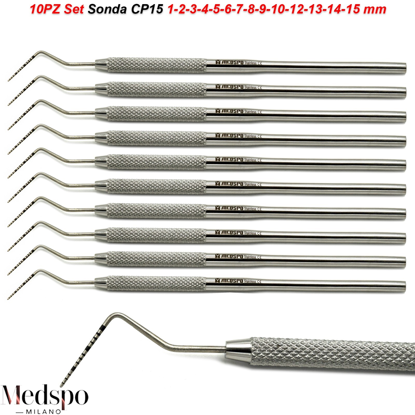 Periodontal Instruments Gum Pocket Measuring Probe UNC CP15 Dentistry