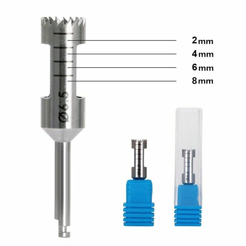1Pcs Dental Cutting Trephine Barbed Drill Sharp Bur Planting High Quality