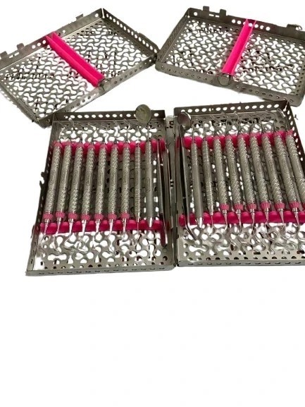 4x Hu Friedy Dental Hygiene Instruments Set of 10 PCS With Sterlization Cassette