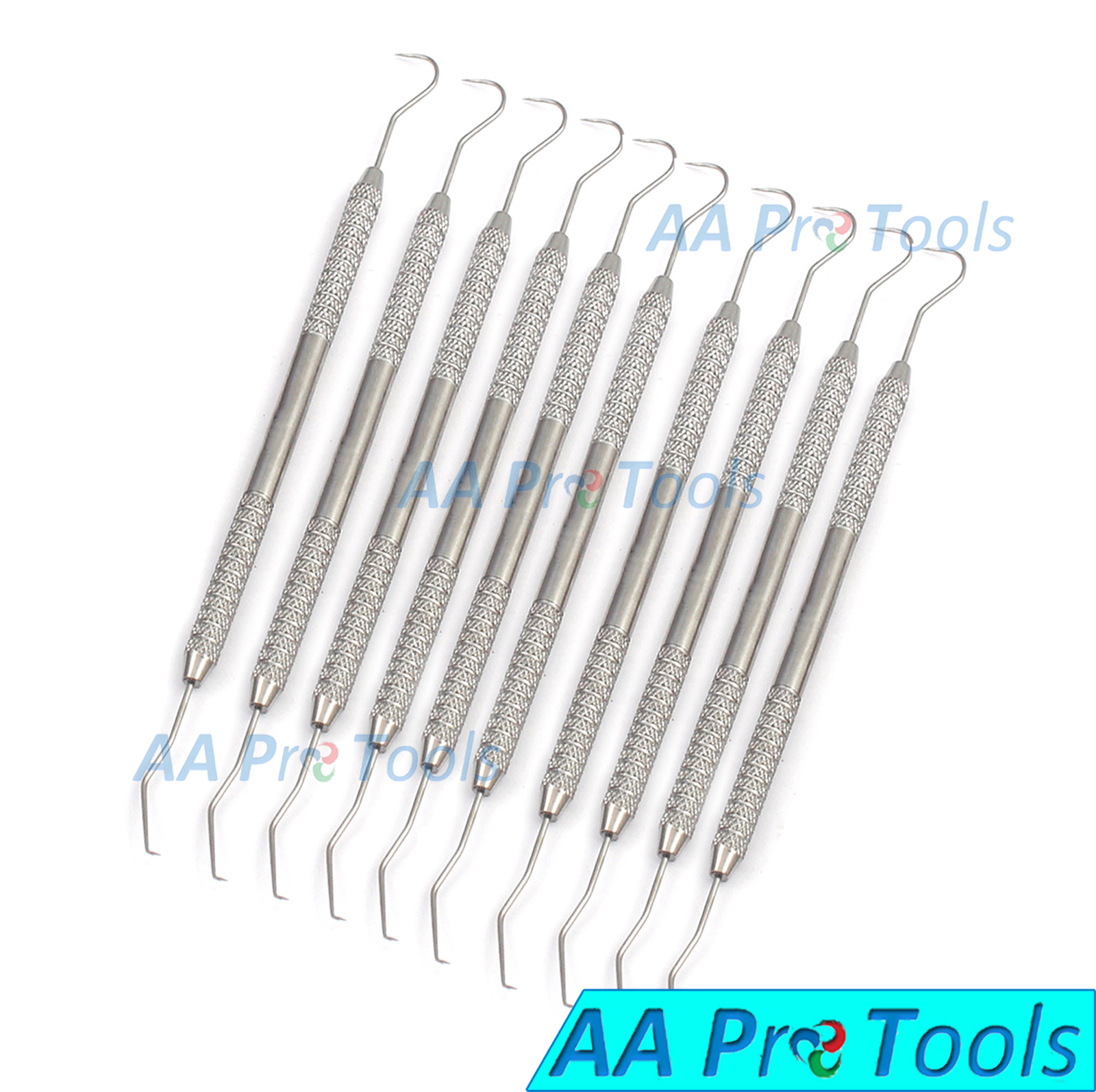 10x Stainless Steel Dental Probe/ Explorer #5 Surgical Instruments