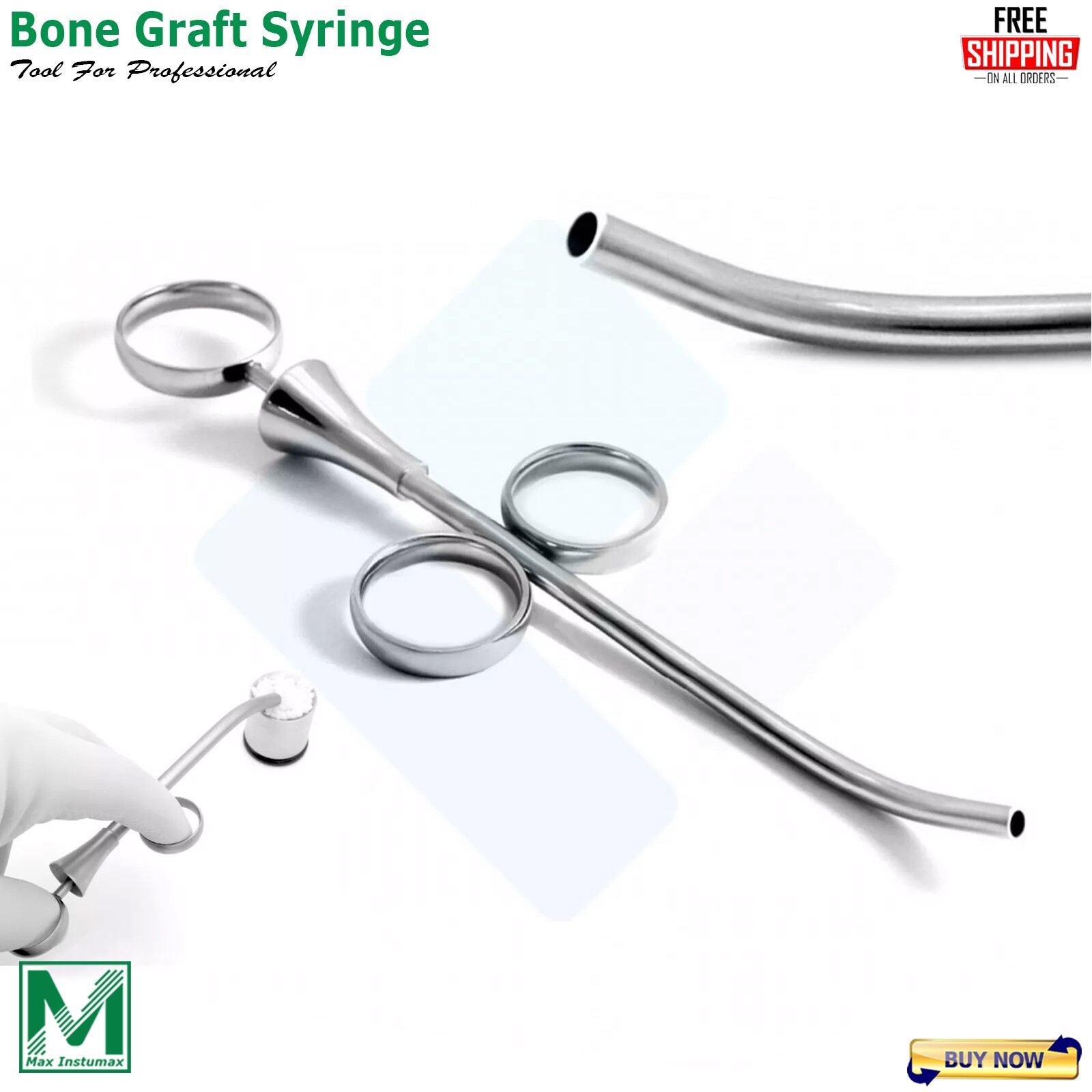 Lateral Sinus Lift Kit Elevators Curettes Syringe Cassette Periodontist Implants