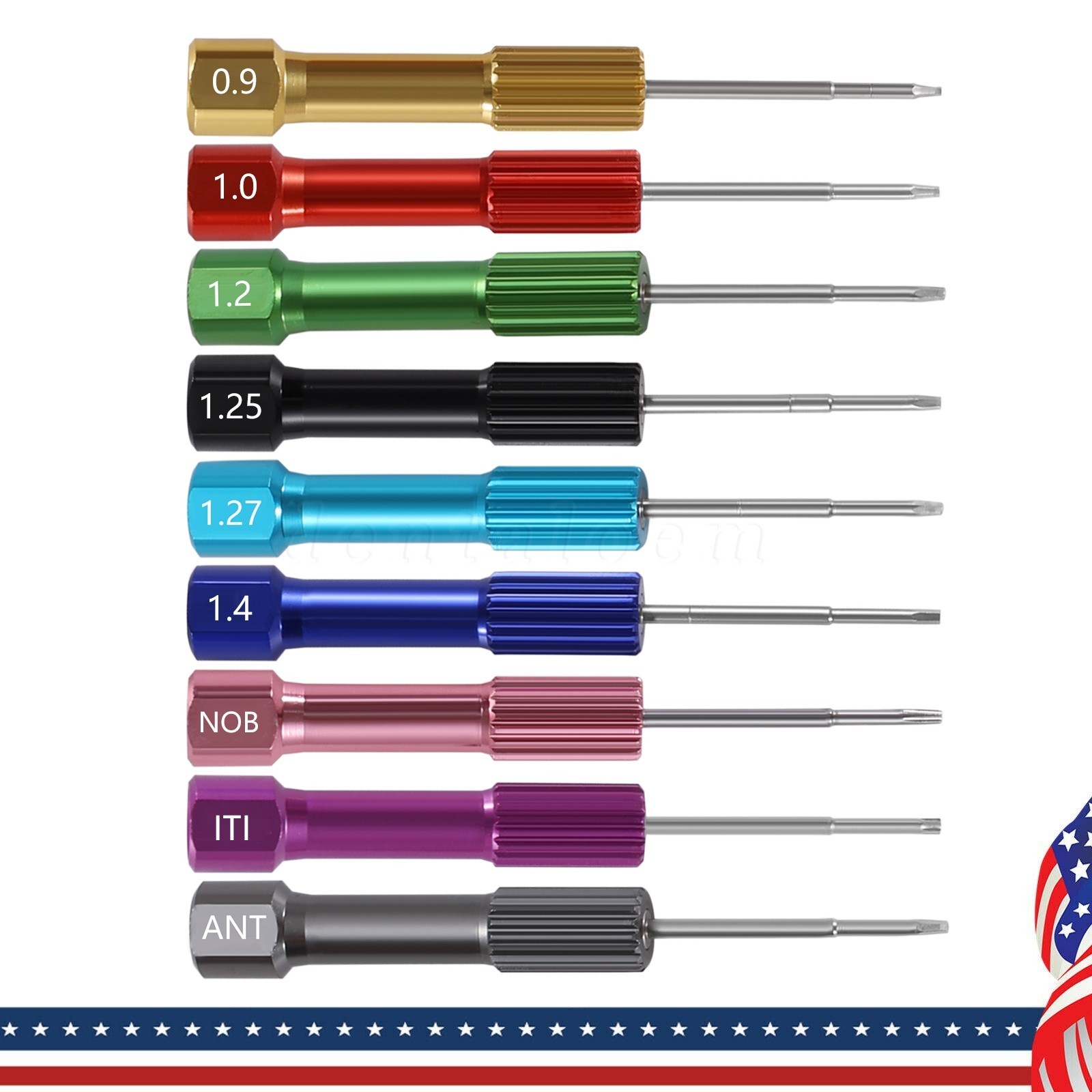 Implant Pro Dental Implant Screwdriver Kit with Set of 9 Drivers and Base Holder