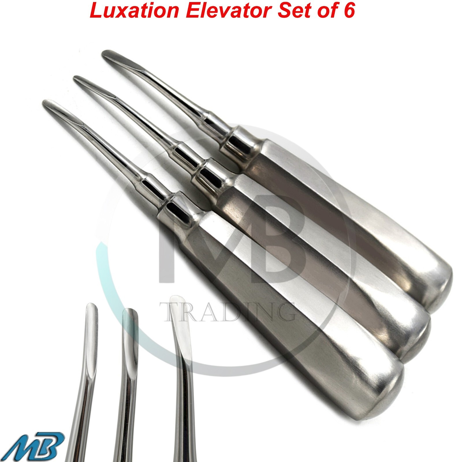 8 Pcs Dental Root Luxating Elevators Oral Surgery Tooth Extraction Instruments
