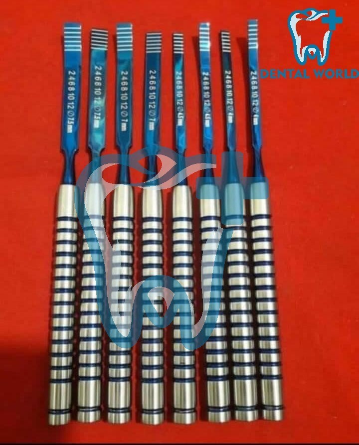 Dental Chisels Set of 8 PCS Dental Implant Surgery Instruments