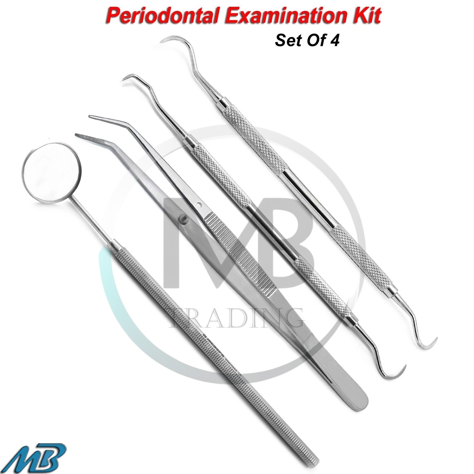Diagnostic Examination Explorer Mouth Mirror Dressing Tweezers Tartar Remover