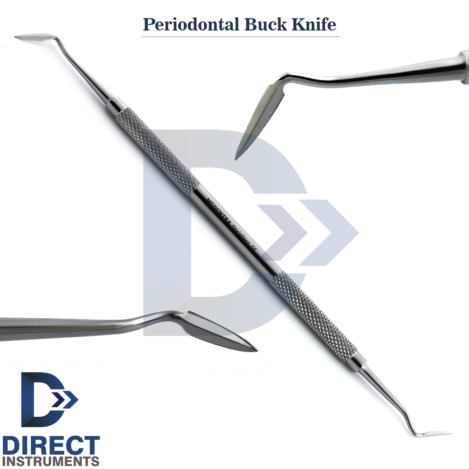3Pcs Dental Periodontal Orban Buck Kirkland Knife Interproximal Tissue Excise CE