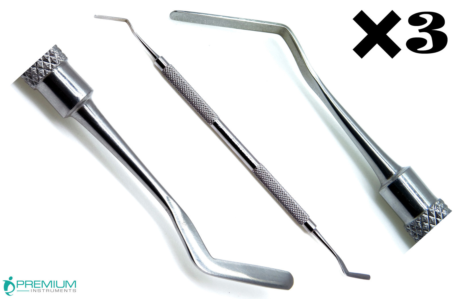 3× Heidemann No1 End 2mm Dental Composite Filling Premium Instruments